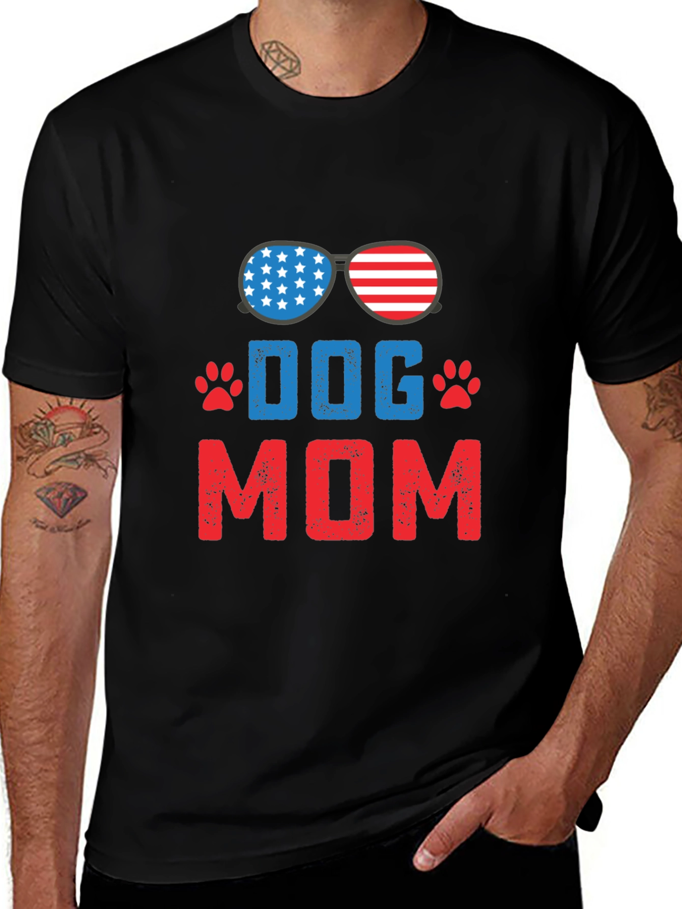 Variant 21 of Dog Mom Patriotic T-Shirt