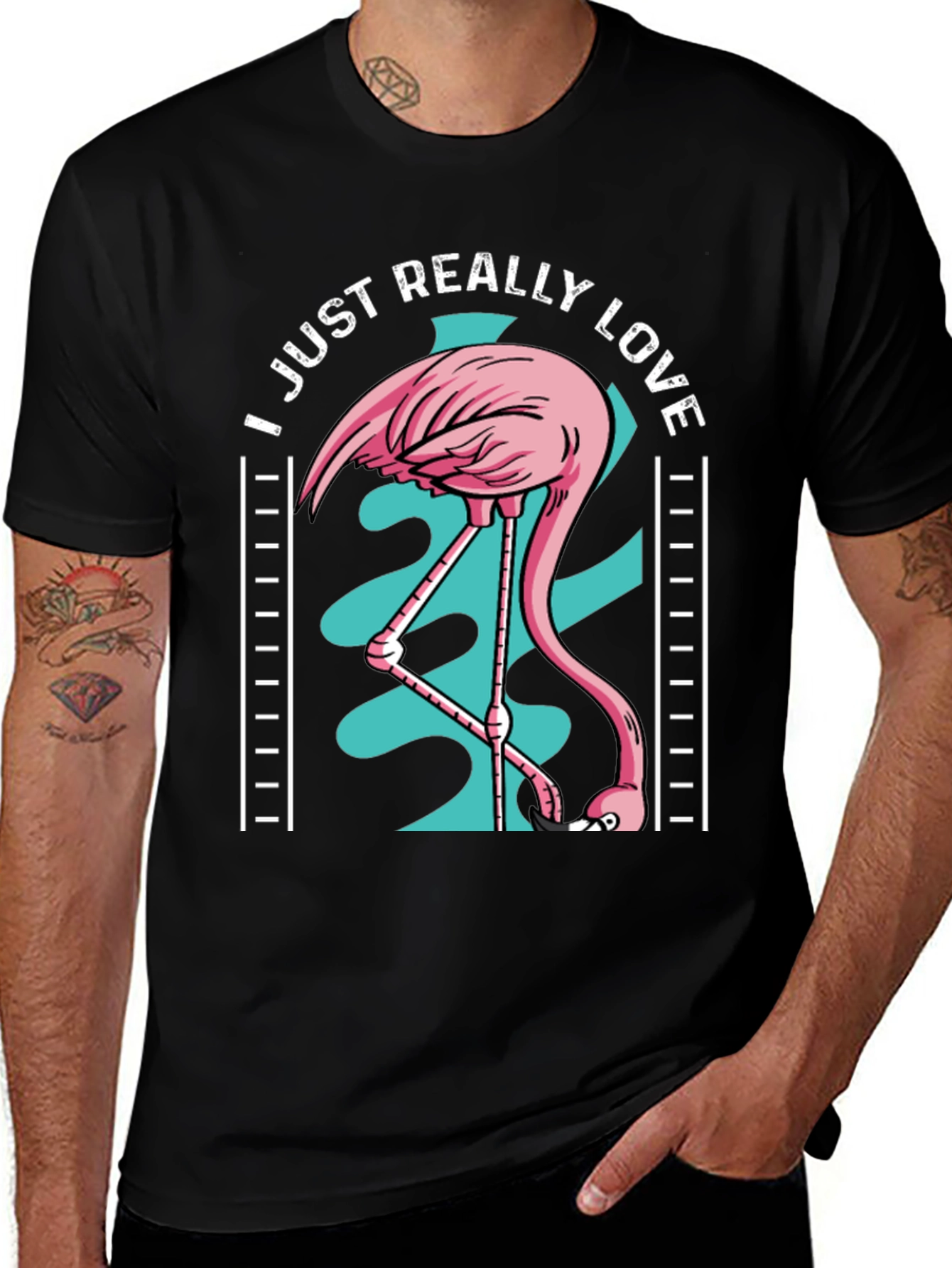 Variant 18 of I Just Really Love Flamingos T-Shirt