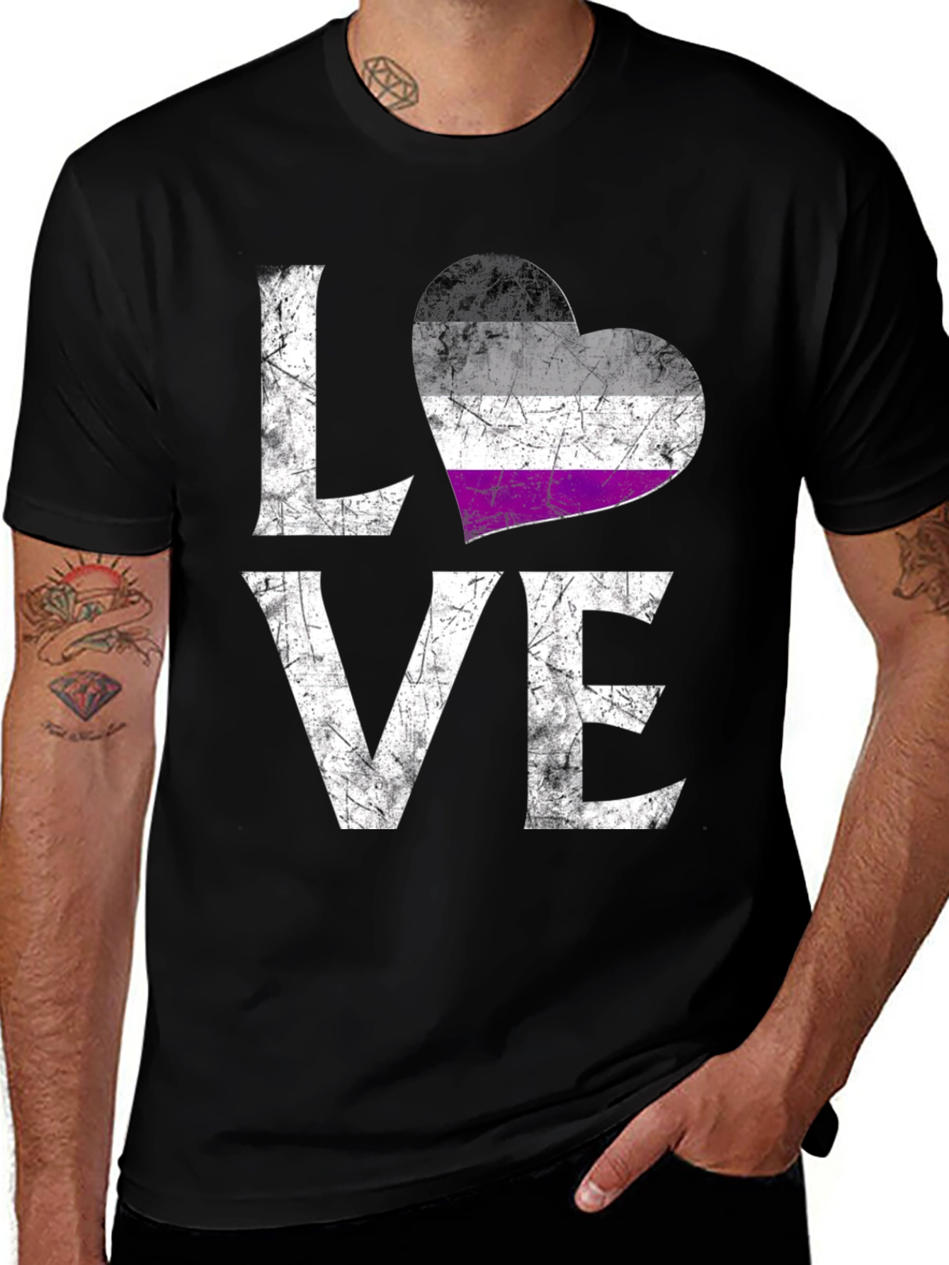 Asexual Pride LOVE T-Shirt