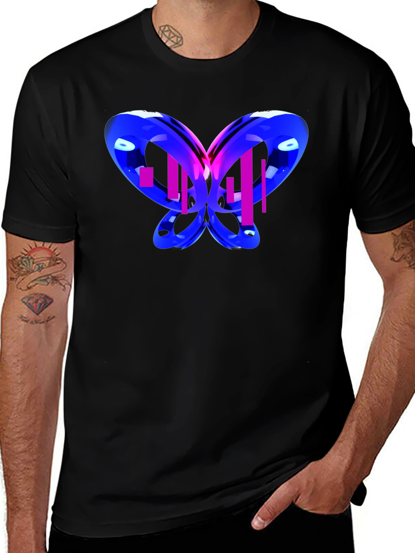Variant 3 of Abstract Butterfly Graphic T-Shirt