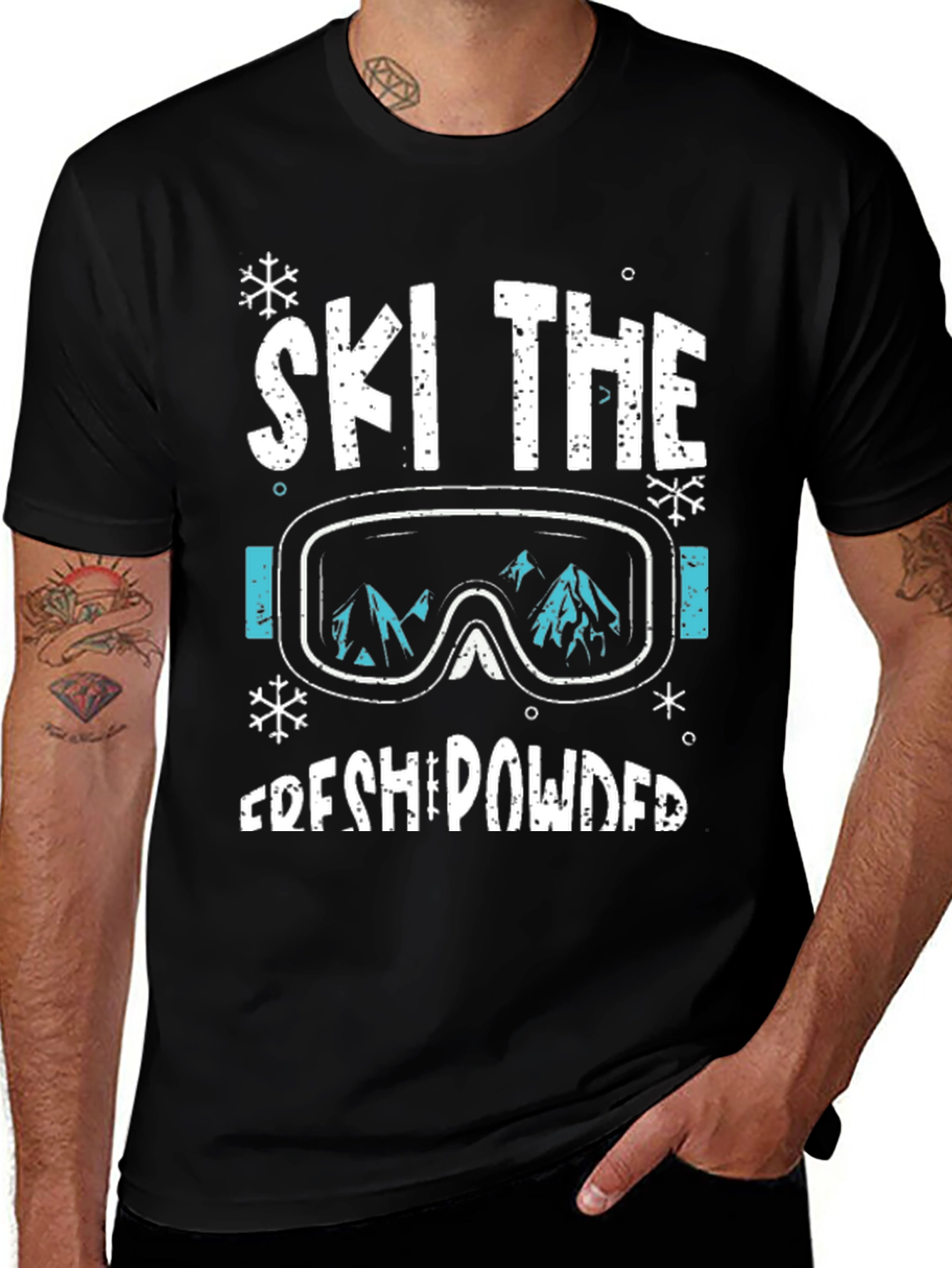Variant 22 of Ski The Fresh Powder Graphic Tee