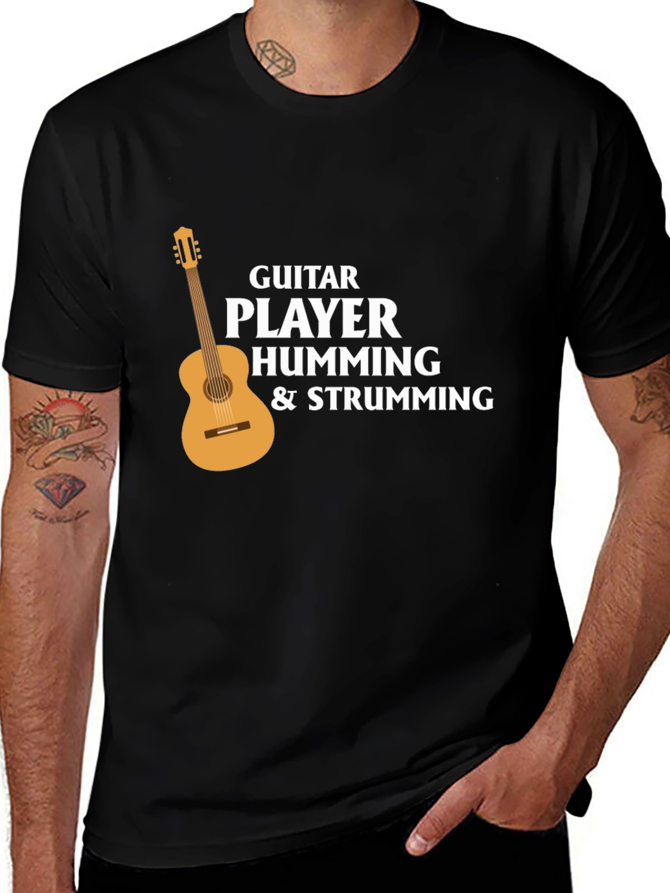 Variant 9 of Guitar Player Graphic Tee - Music Lover T-Shirt