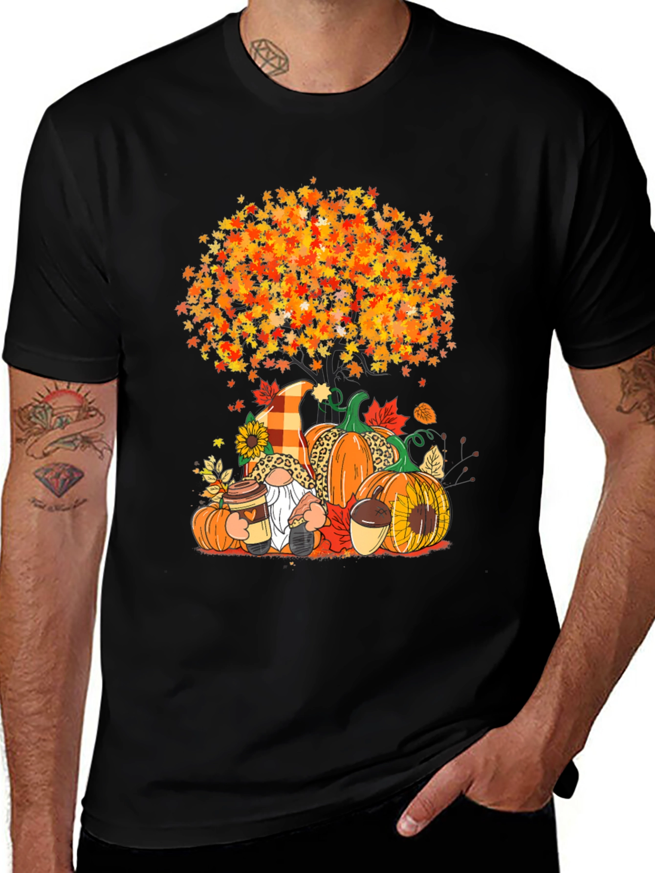 Variant 13 of Fall Gnomes & Pumpkins T-Shirt