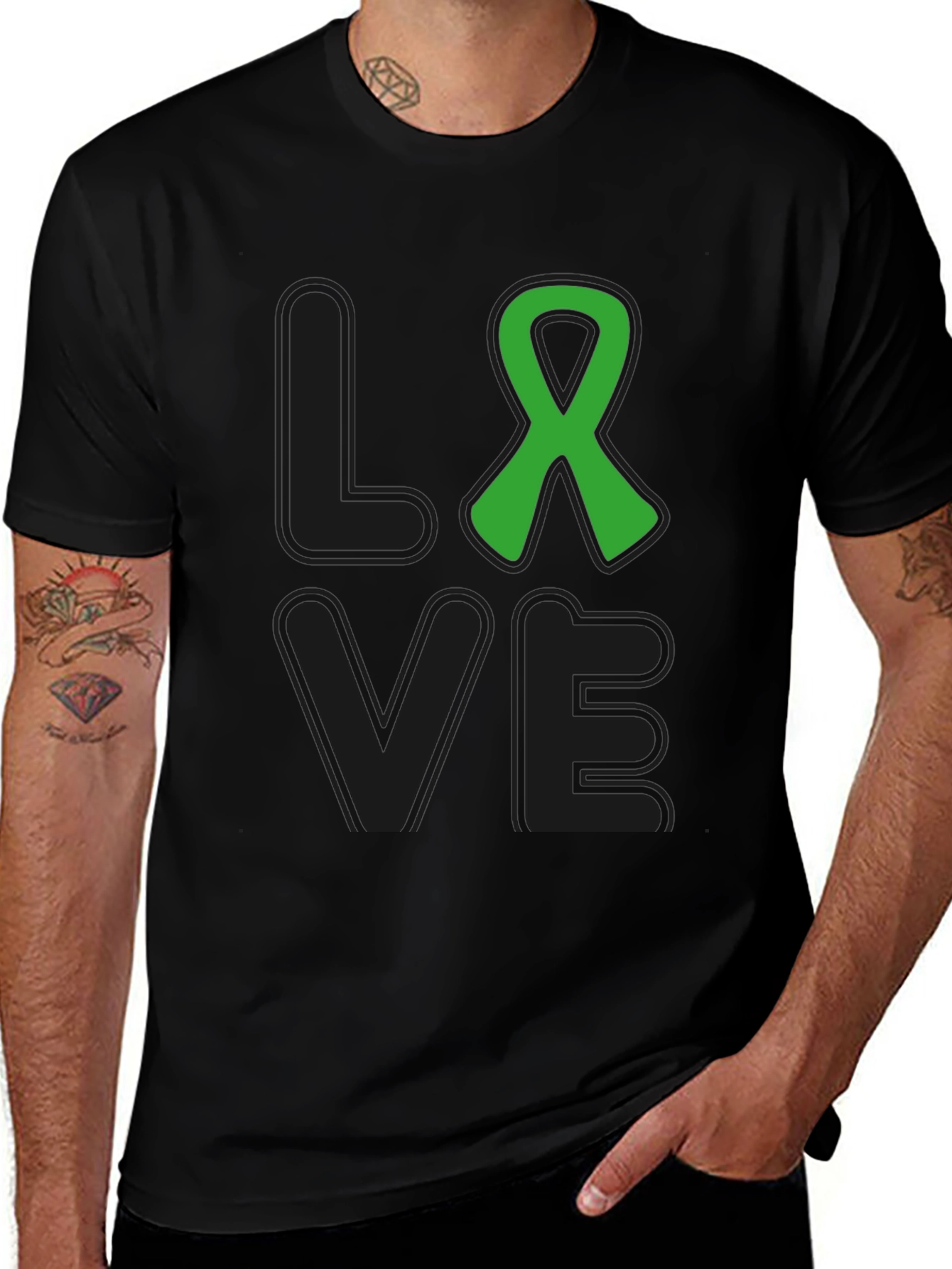 Variant 15 of Love Ribbon Awareness Graphic T-Shirt