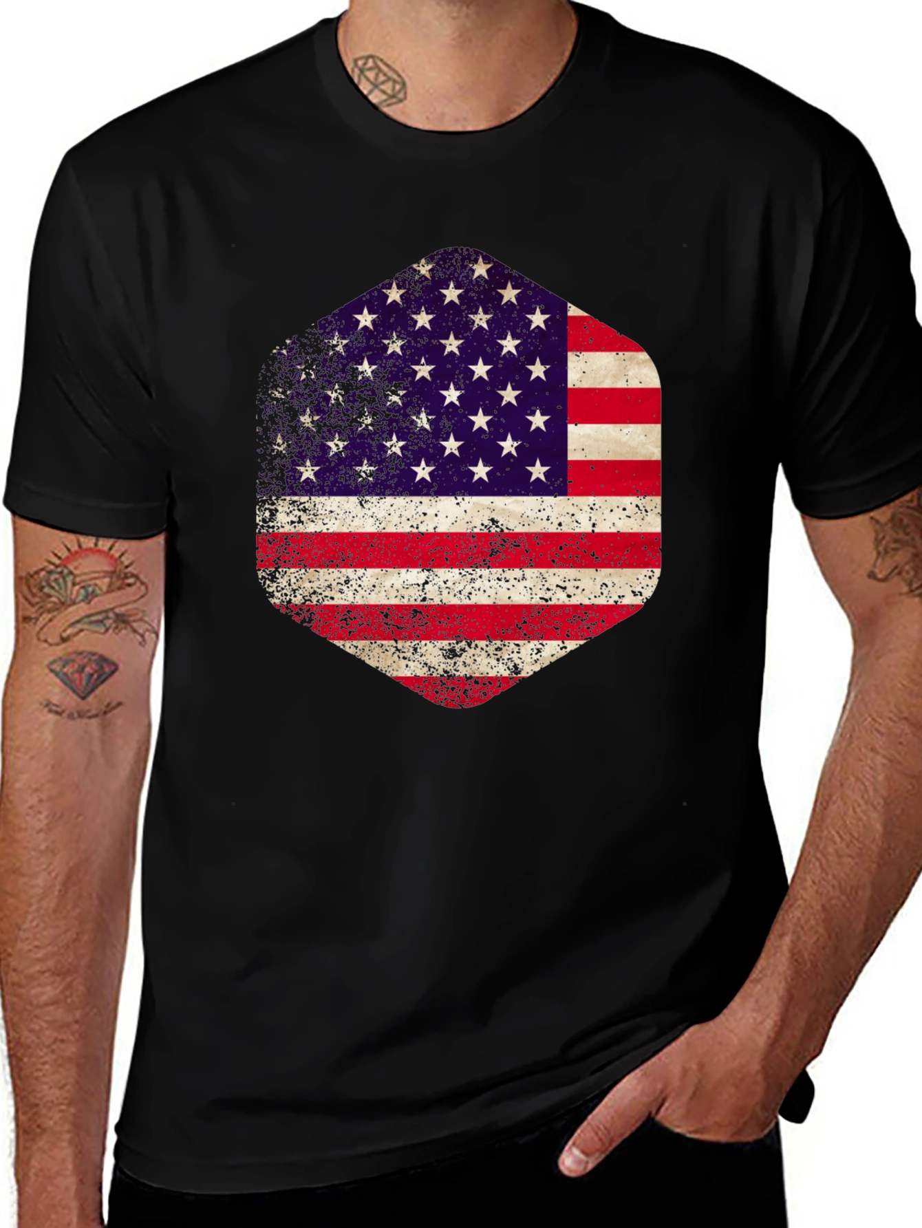 Variant 12 of American Flag Graphic Tee