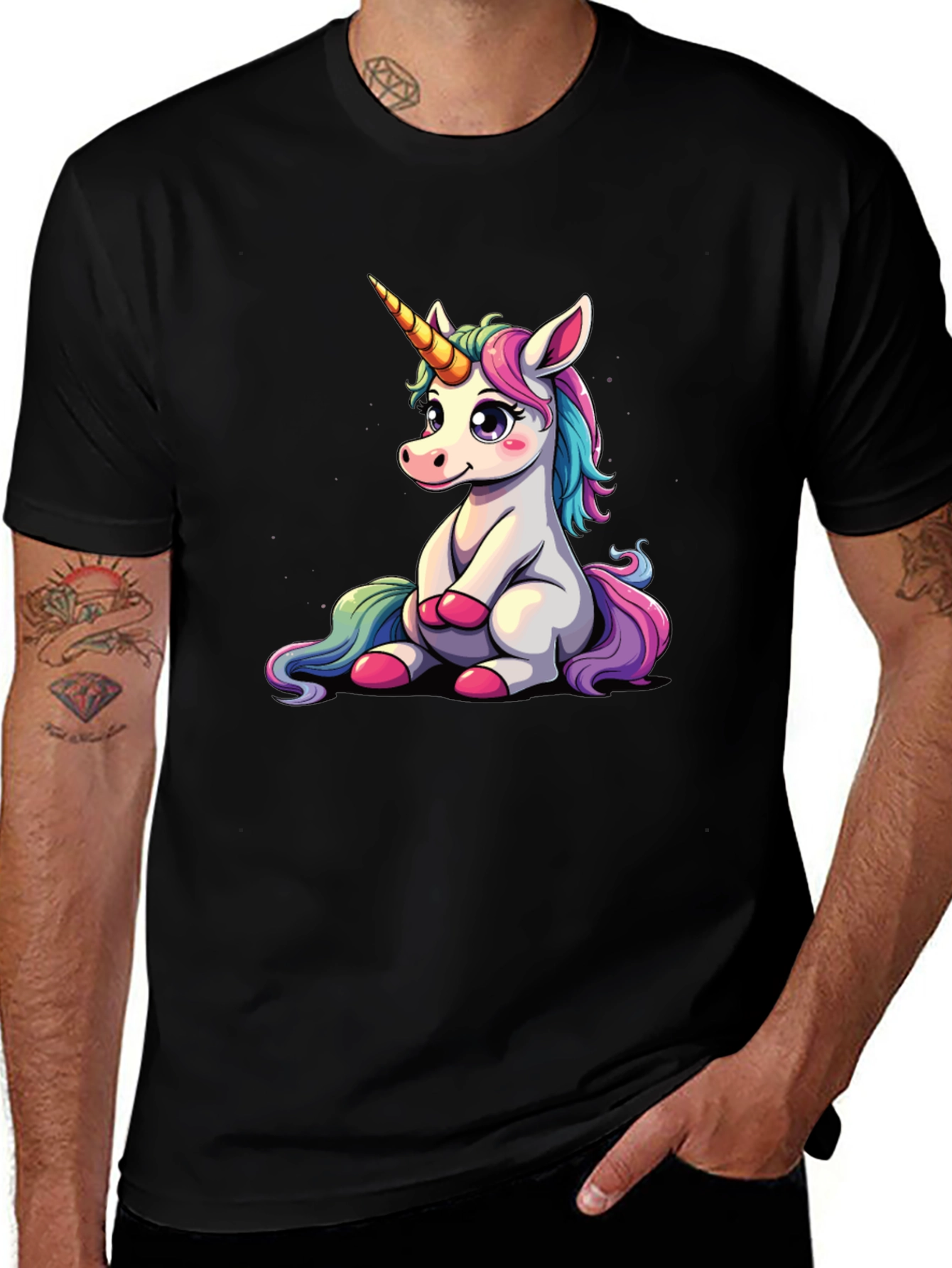 Variant 19 of Unicorn Graphic Tee - Cute Cartoon Animal Print