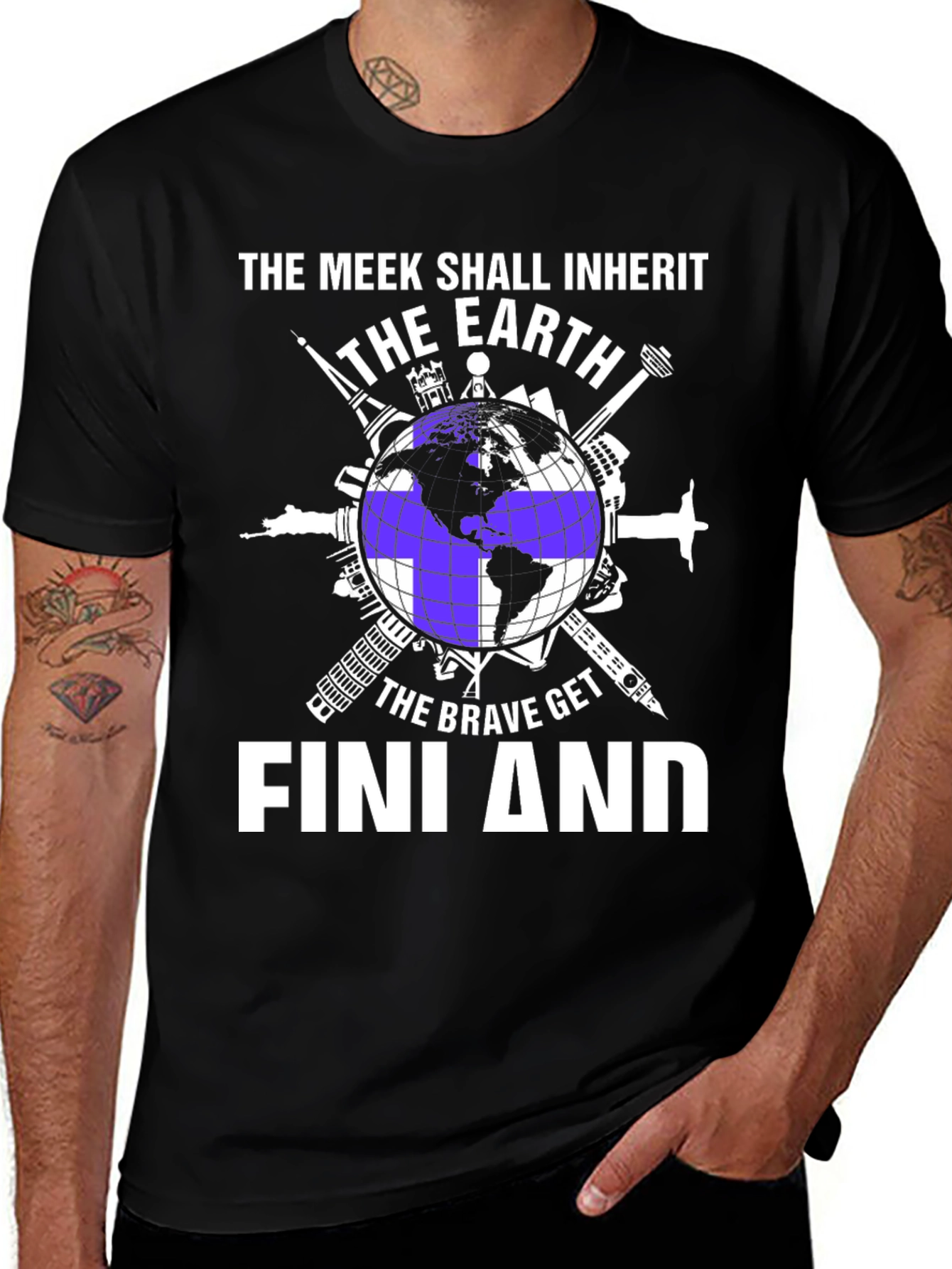 The Meek Shall Inherit Earth Finland T-Shirt