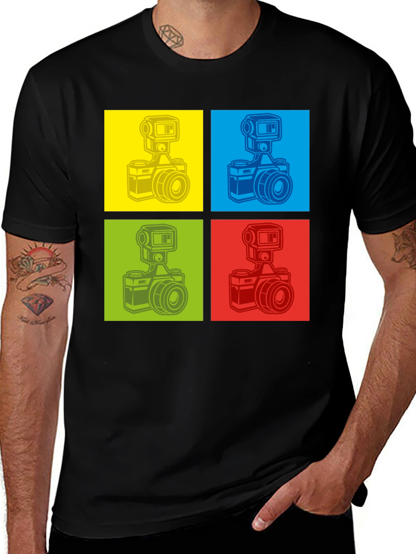 Variant 20 of Retro Camera Graphic T-Shirt - Pop Art Design