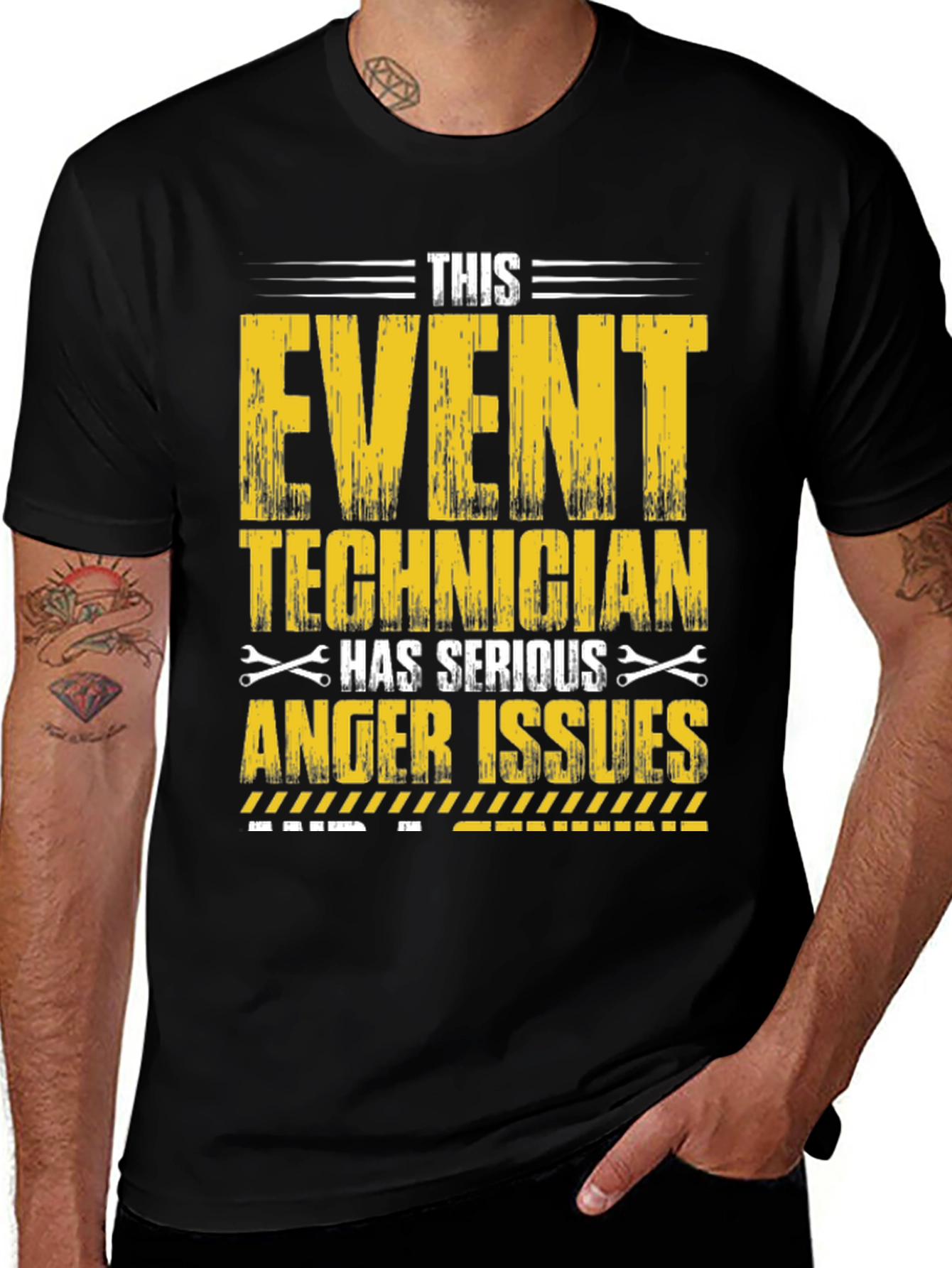 Variant 29 of Event Technician Anger Issues Graphic Tee