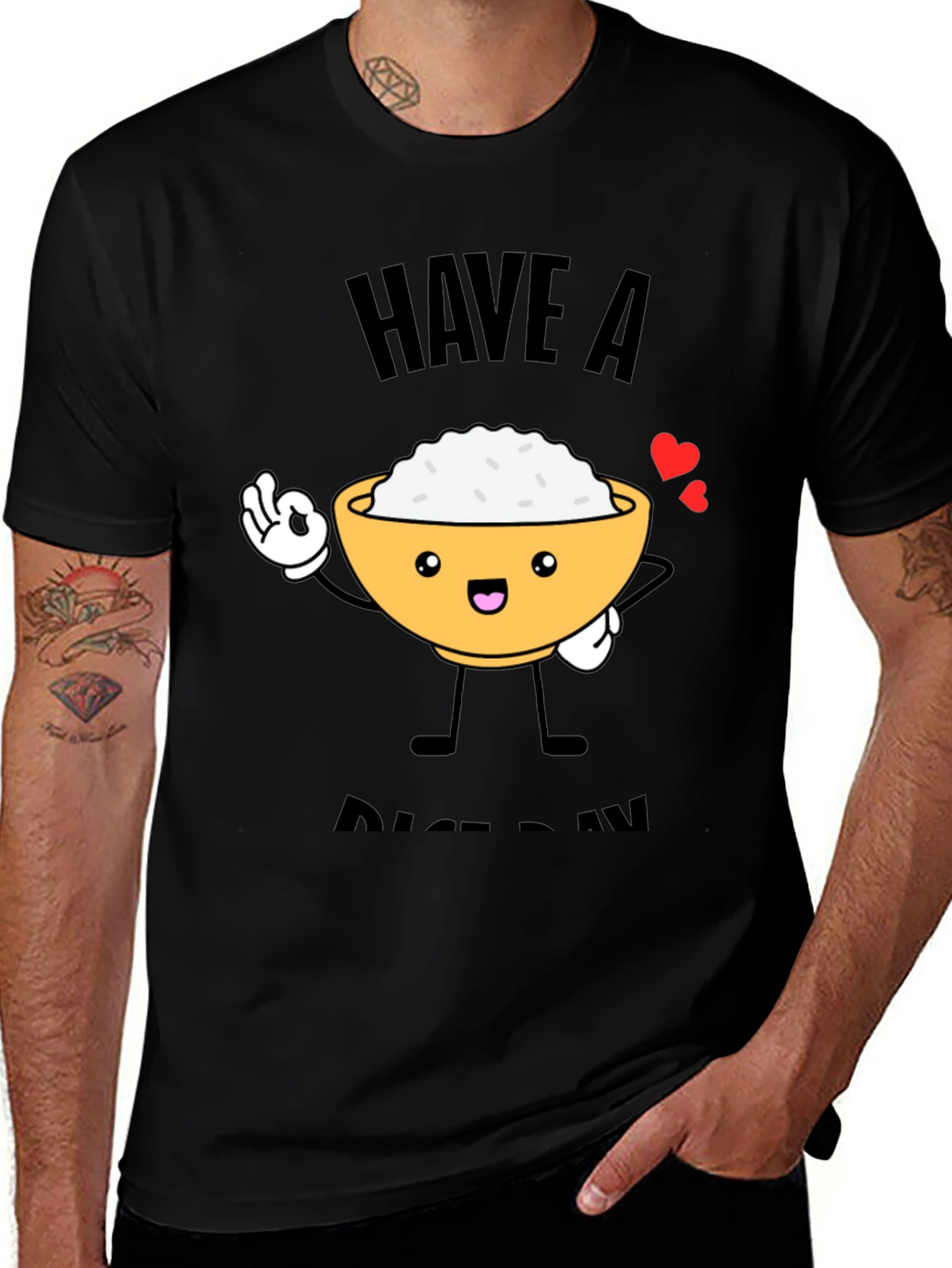 Variant 17 of Have a Rice Day T-Shirt - Cute Food Pun Tee