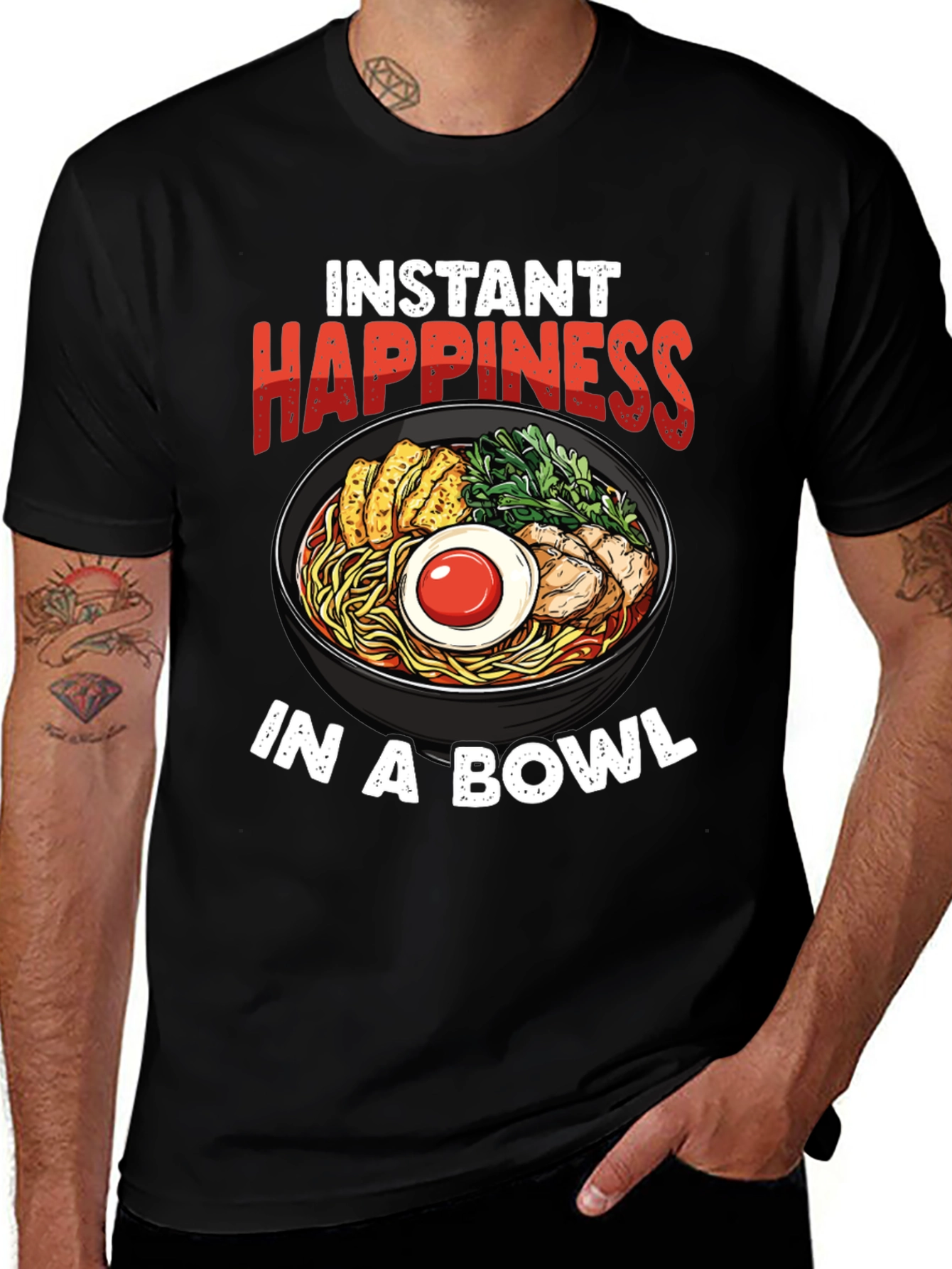 Instant Happiness Ramen Bowl Graphic Tee