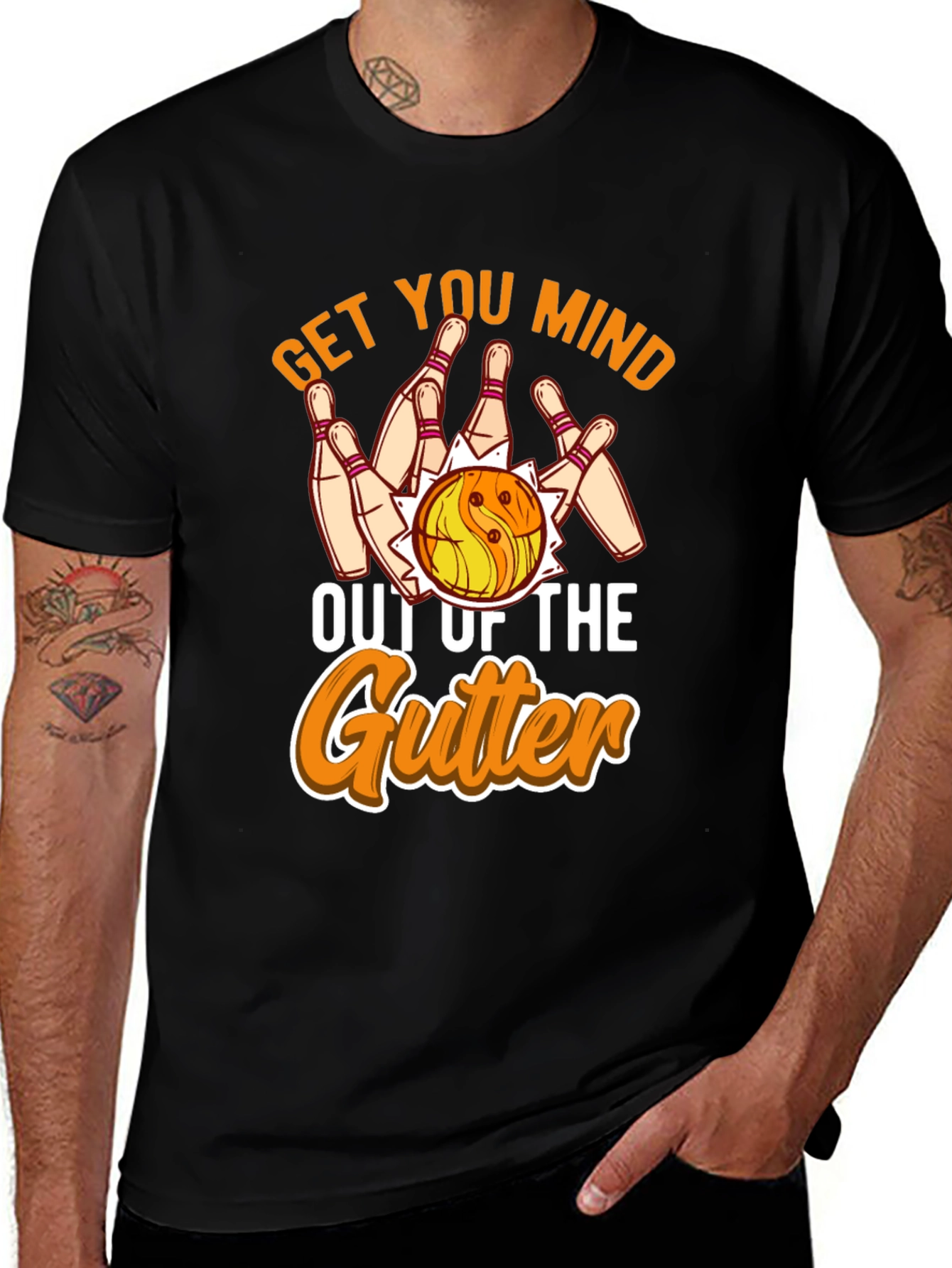Variant 8 of Bowling Get Your Mind Out of the Gutter T-Shirt