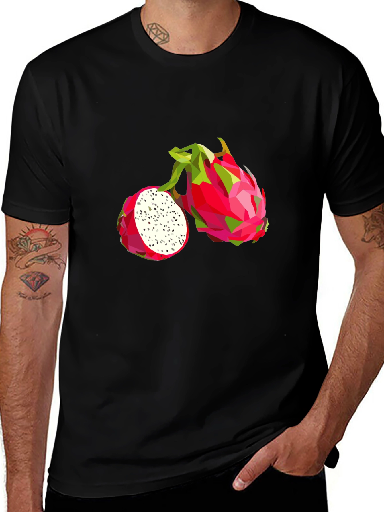 Variant 16 of Dragon Fruit Graphic Tee - Modern Geometric Print