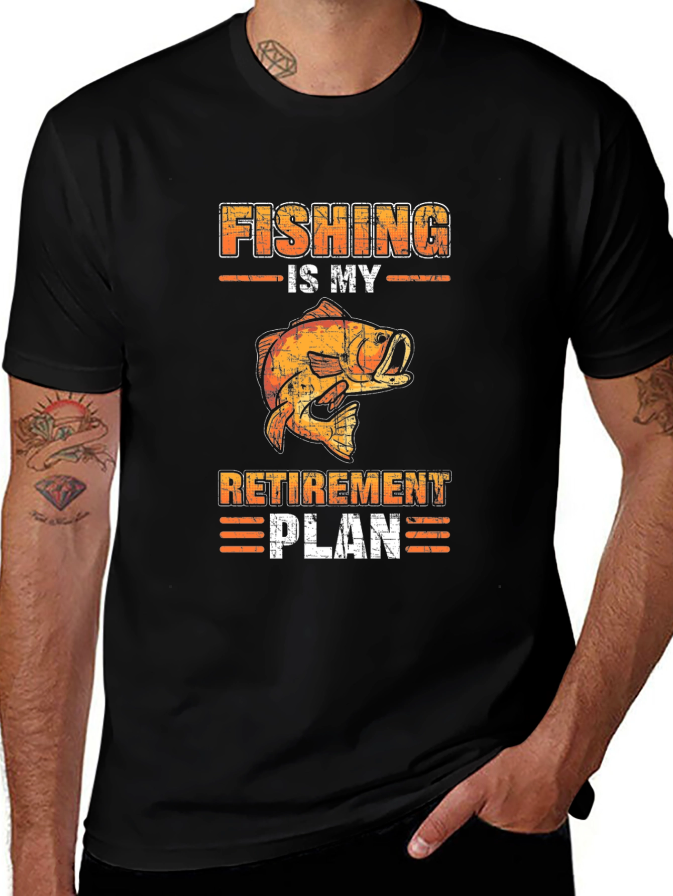 Variant 22 of Fishing Retirement Plan Graphic Tee
