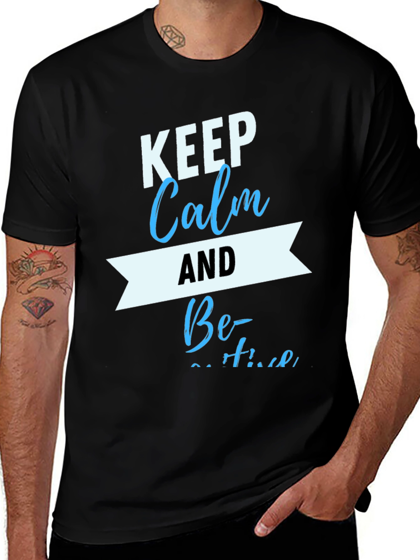 Variant 18 of Keep Calm T-Shirt - Casual Graphic Tee for Men