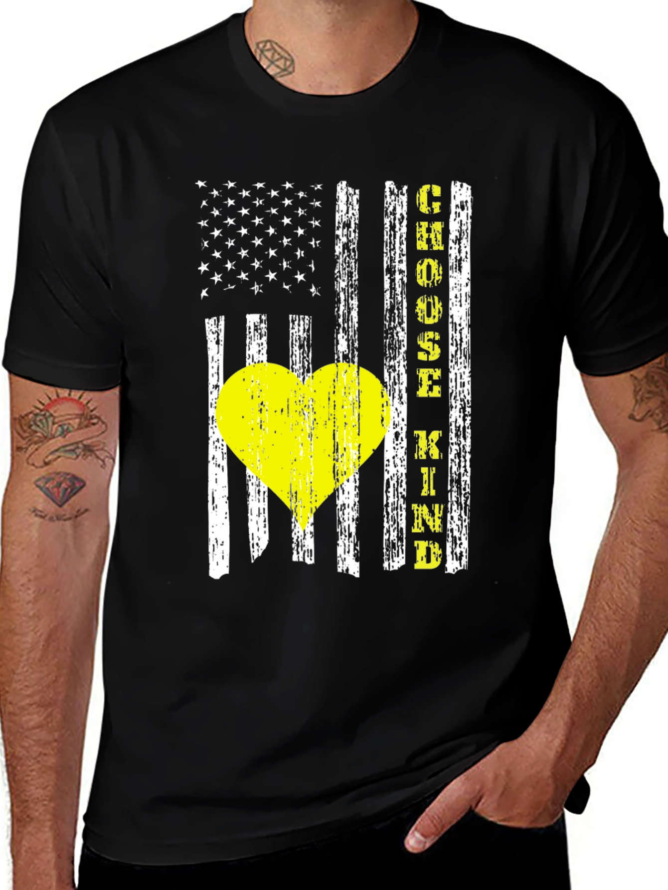Variant 13 of Choose Kind Heart Flag T-Shirt