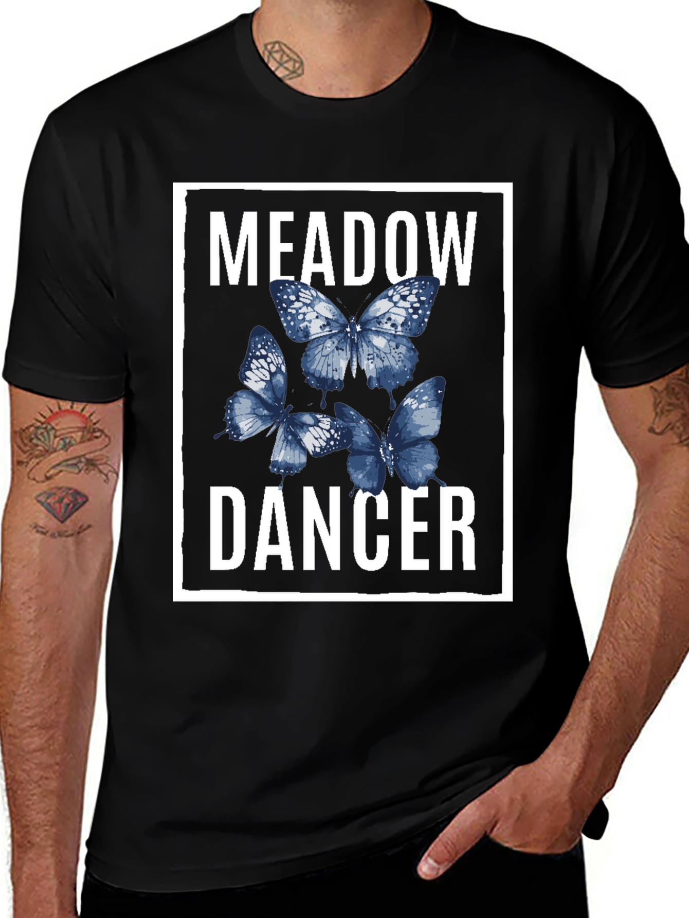 Meadow Dancer Butterfly Graphic T-Shirt