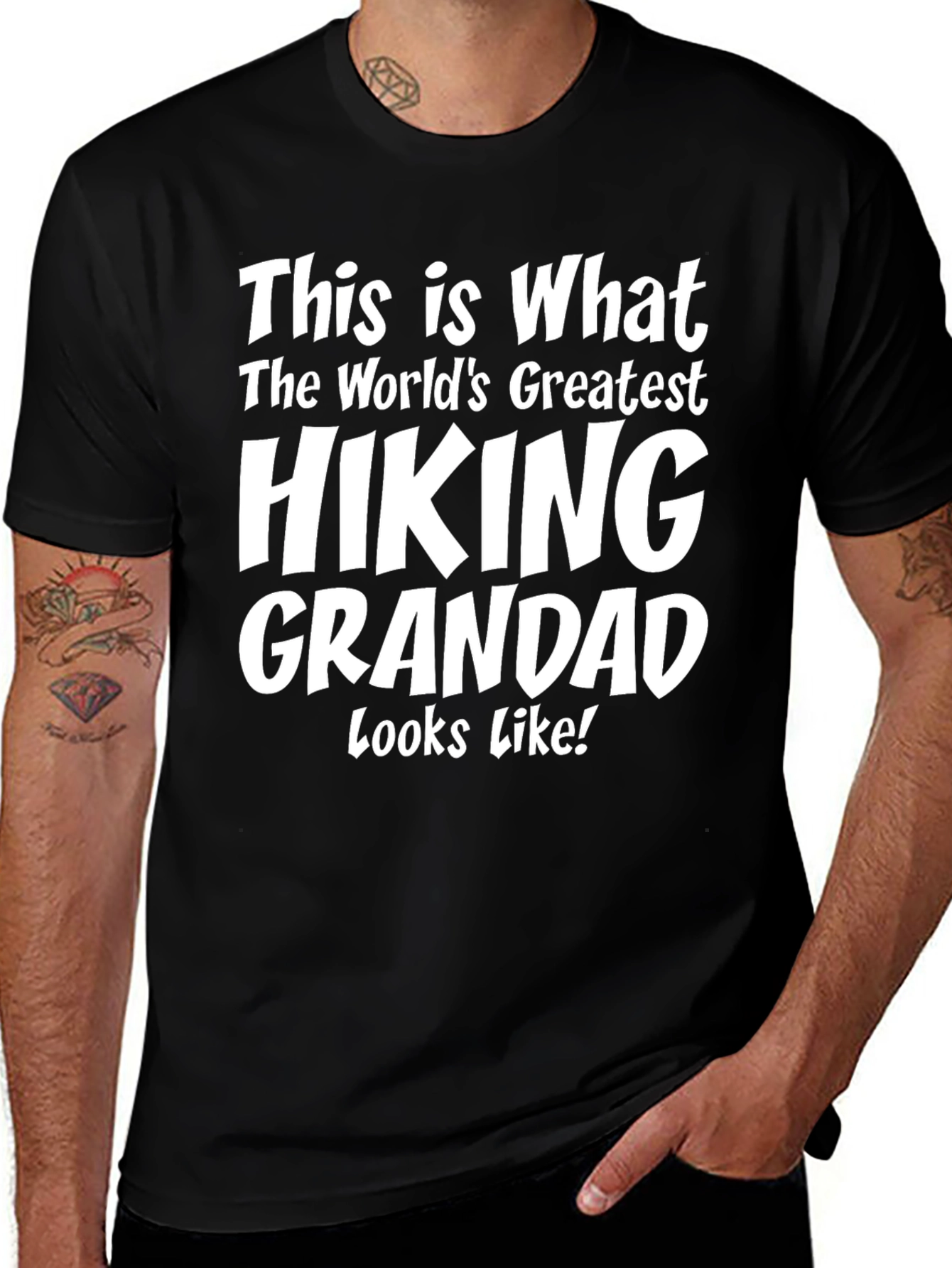 Variant 5 of Hiking Grandad T-Shirt - World's Greatest