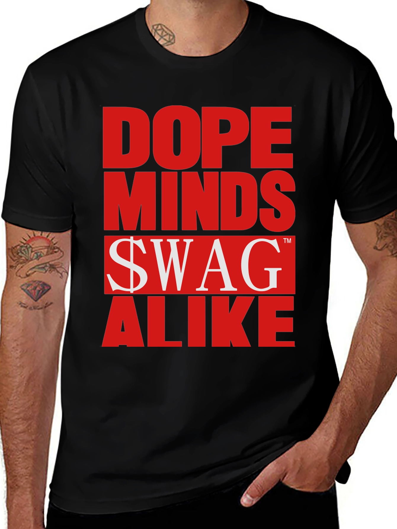 Variant 2 of Dope Minds Swag Alike Graphic T-Shirt