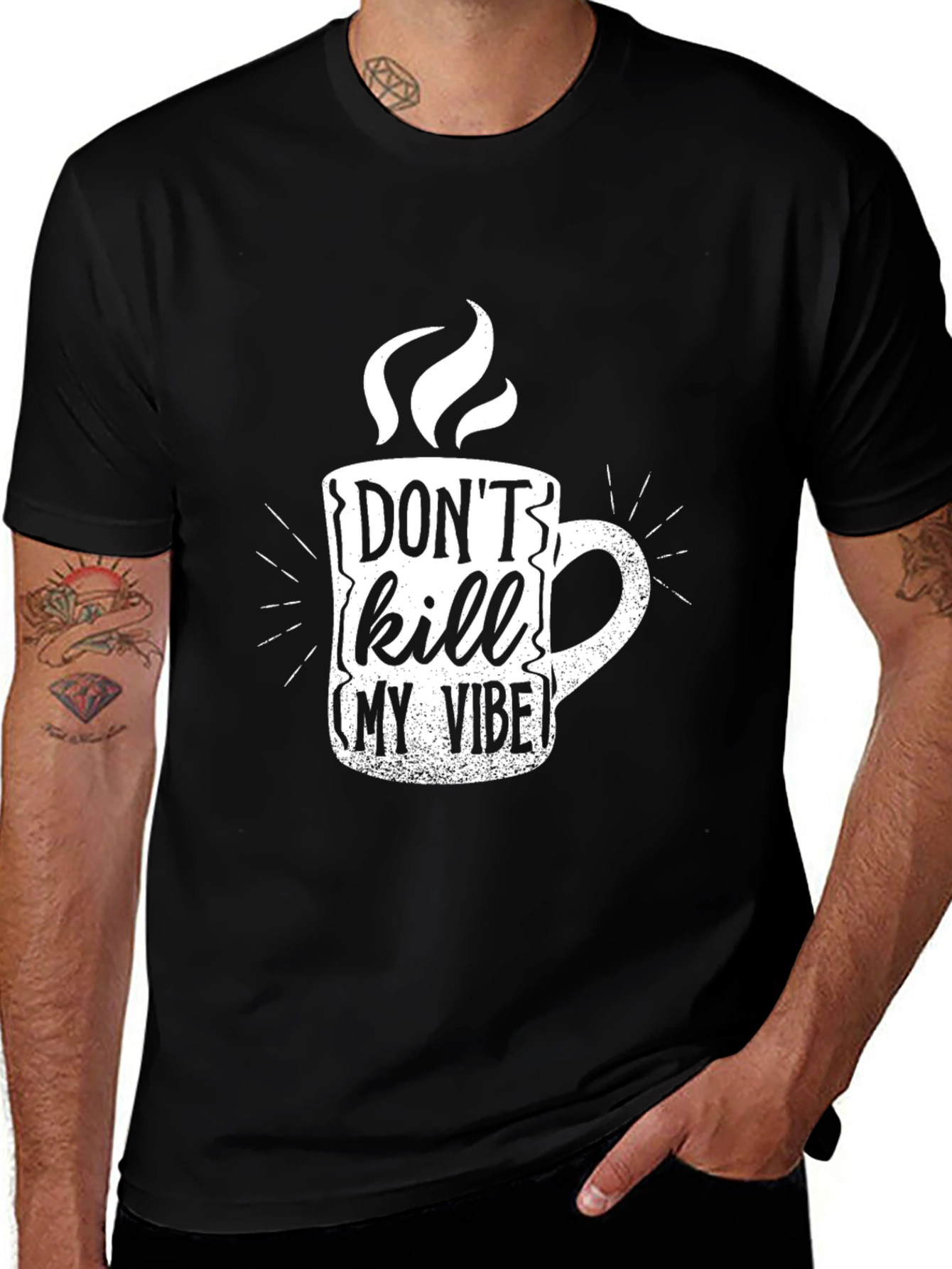 Don't Kill My Vibe Graphic Tee - Black