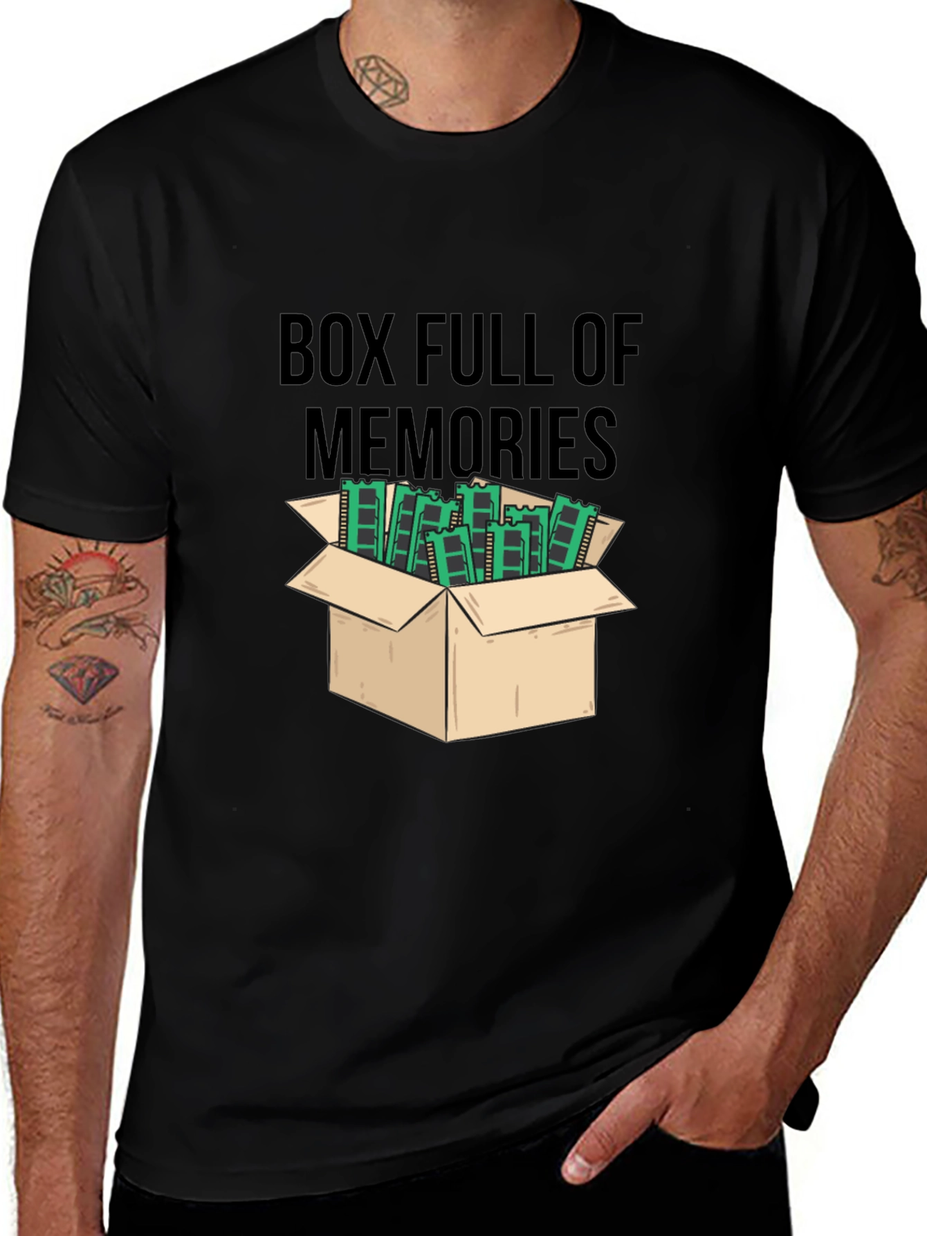 Variant 22 of Box Full of Memories T-Shirt - Fun Novelty Tee