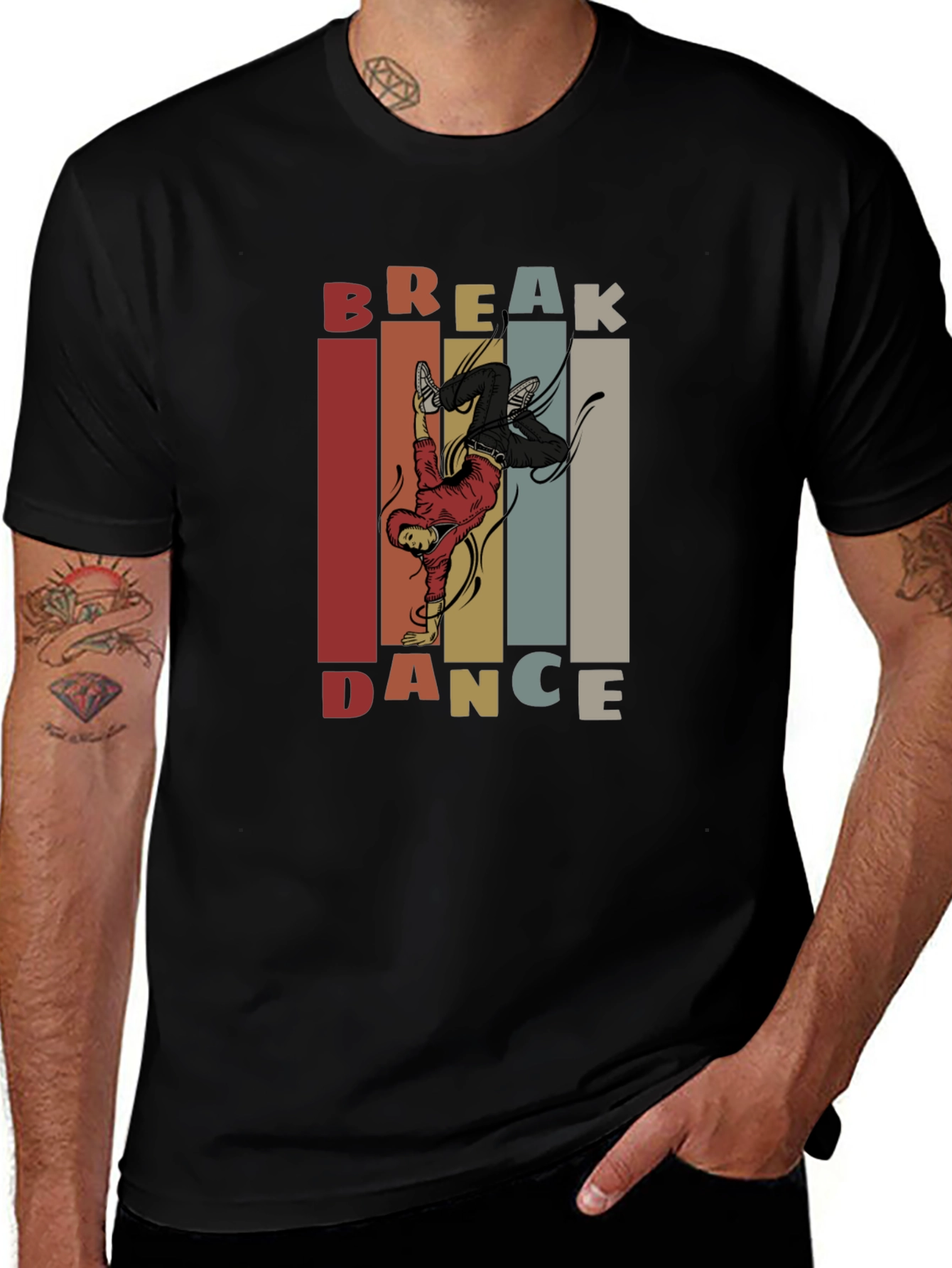 Retro Breakdance Graphic T-Shirt - Stylish Streetwear