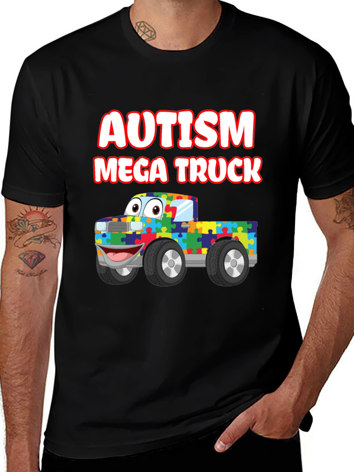 Autism Mega Truck T-Shirt