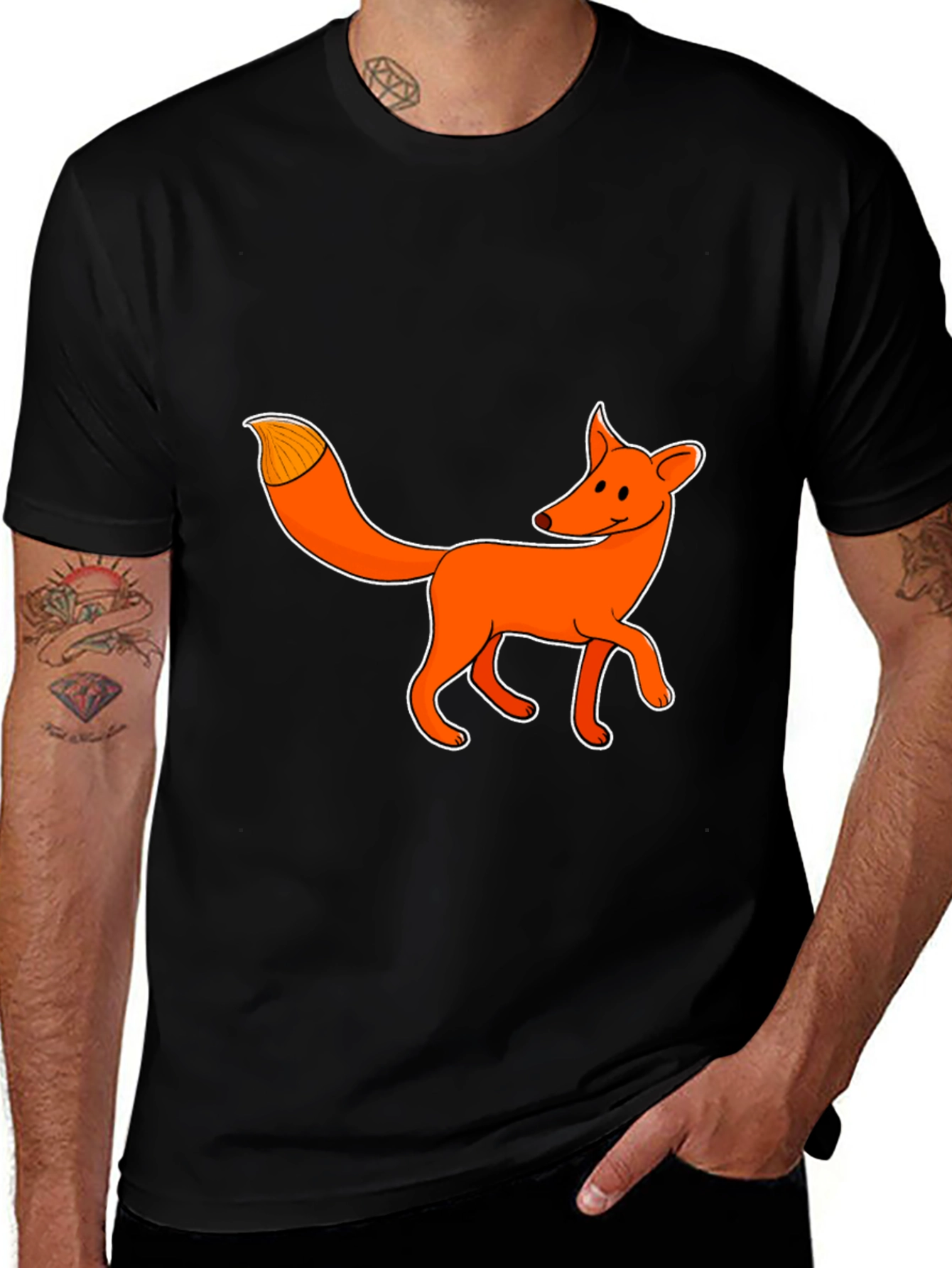 Variant 14 of Fox Graphic Tee - Cool Animal Design Shirt