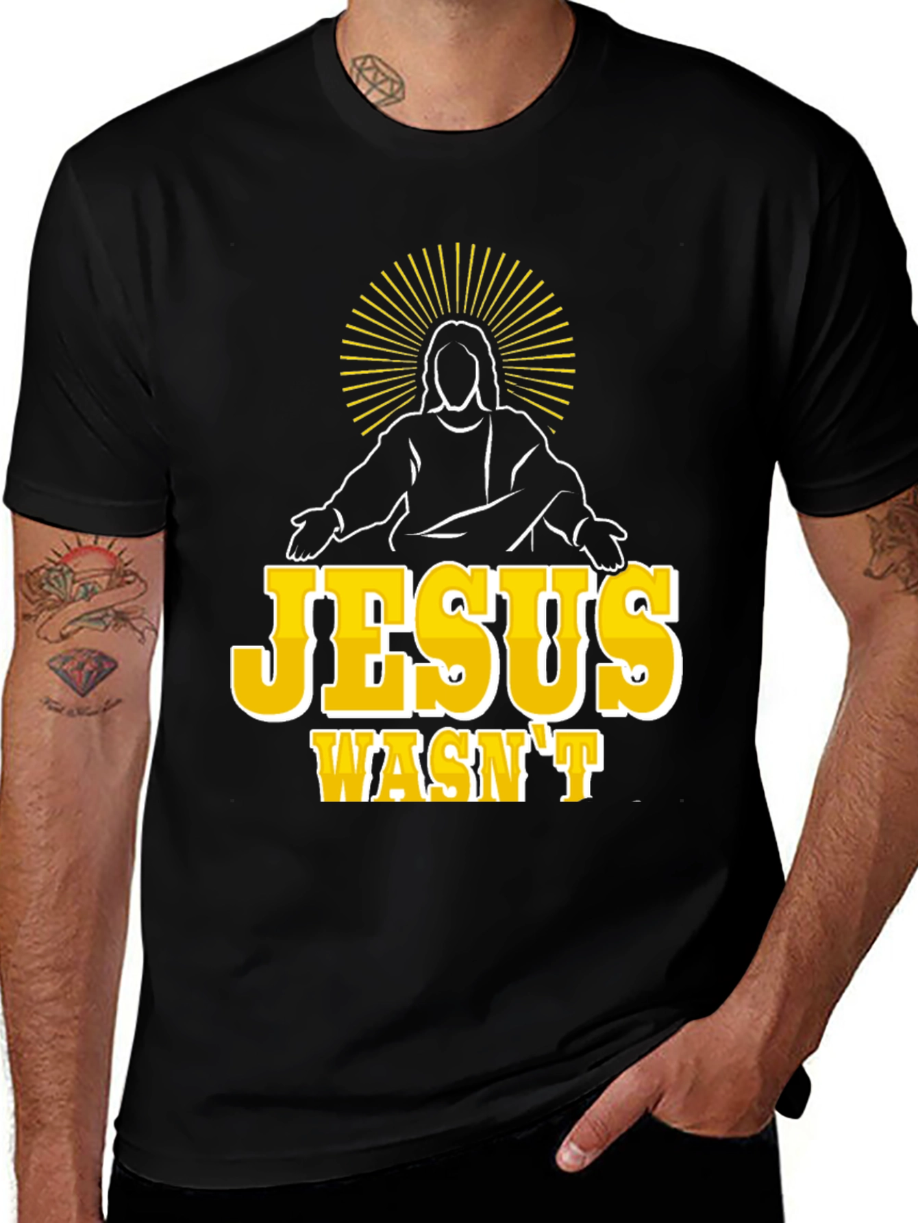 Variant 18 of Jesus Wasn't White T-Shirt