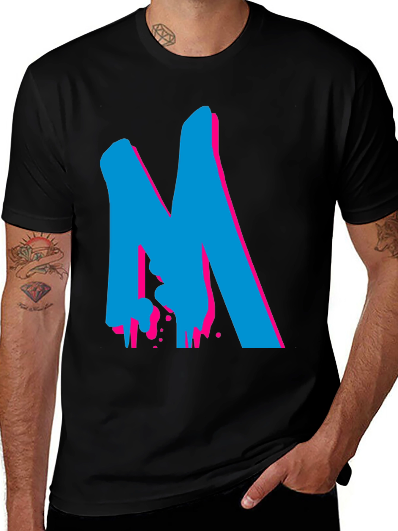 Bold Graphic Tee - M Design - Black