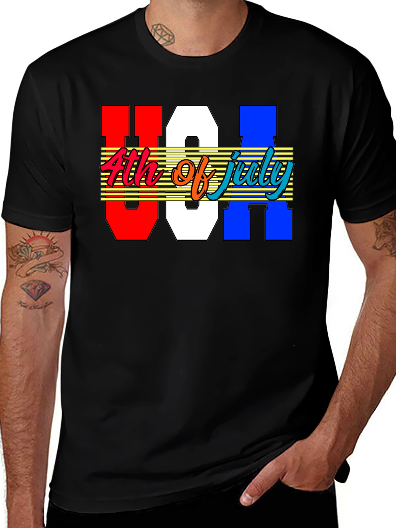 Variant 10 of USA 4th of July Patriotic T-Shirt