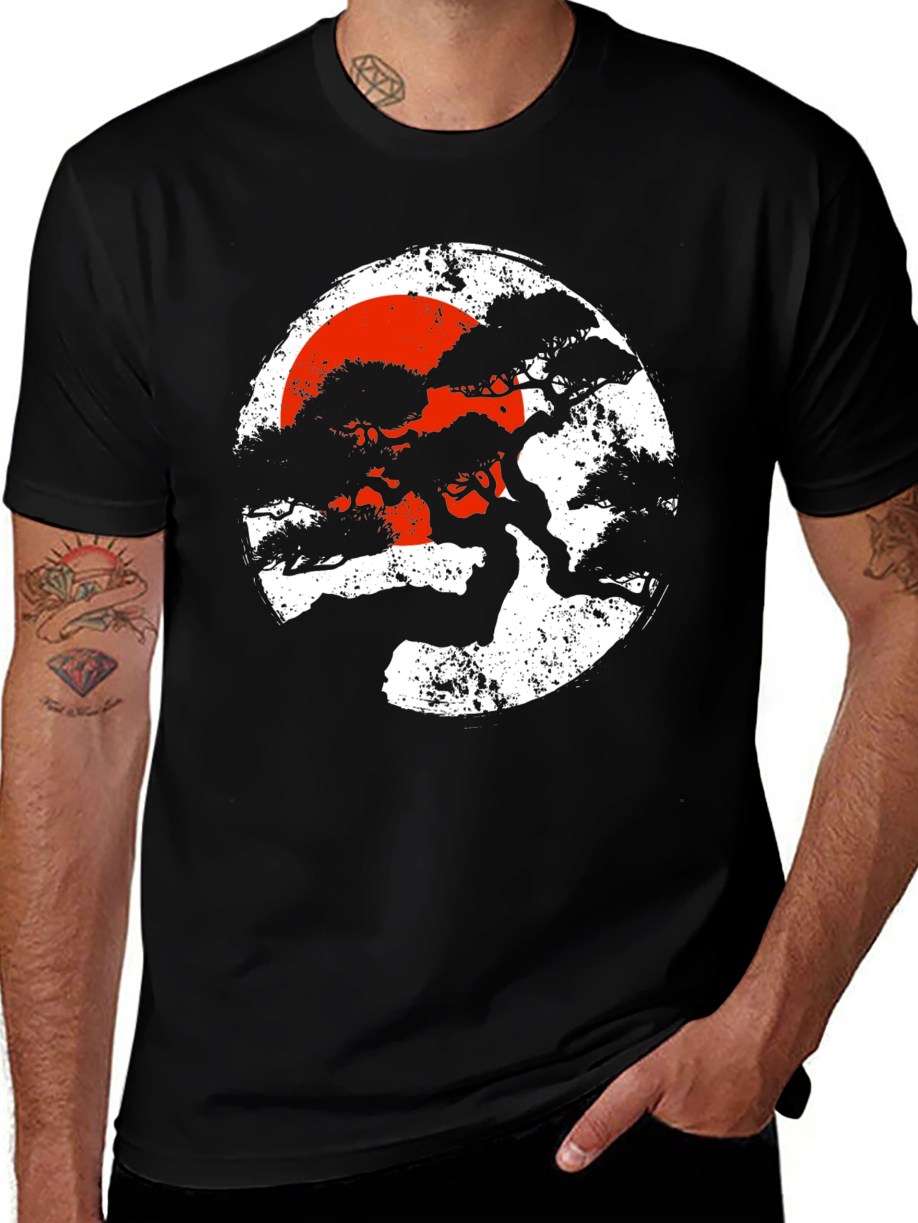 Zen Bonsai Tree T-Shirt - Japanese Style