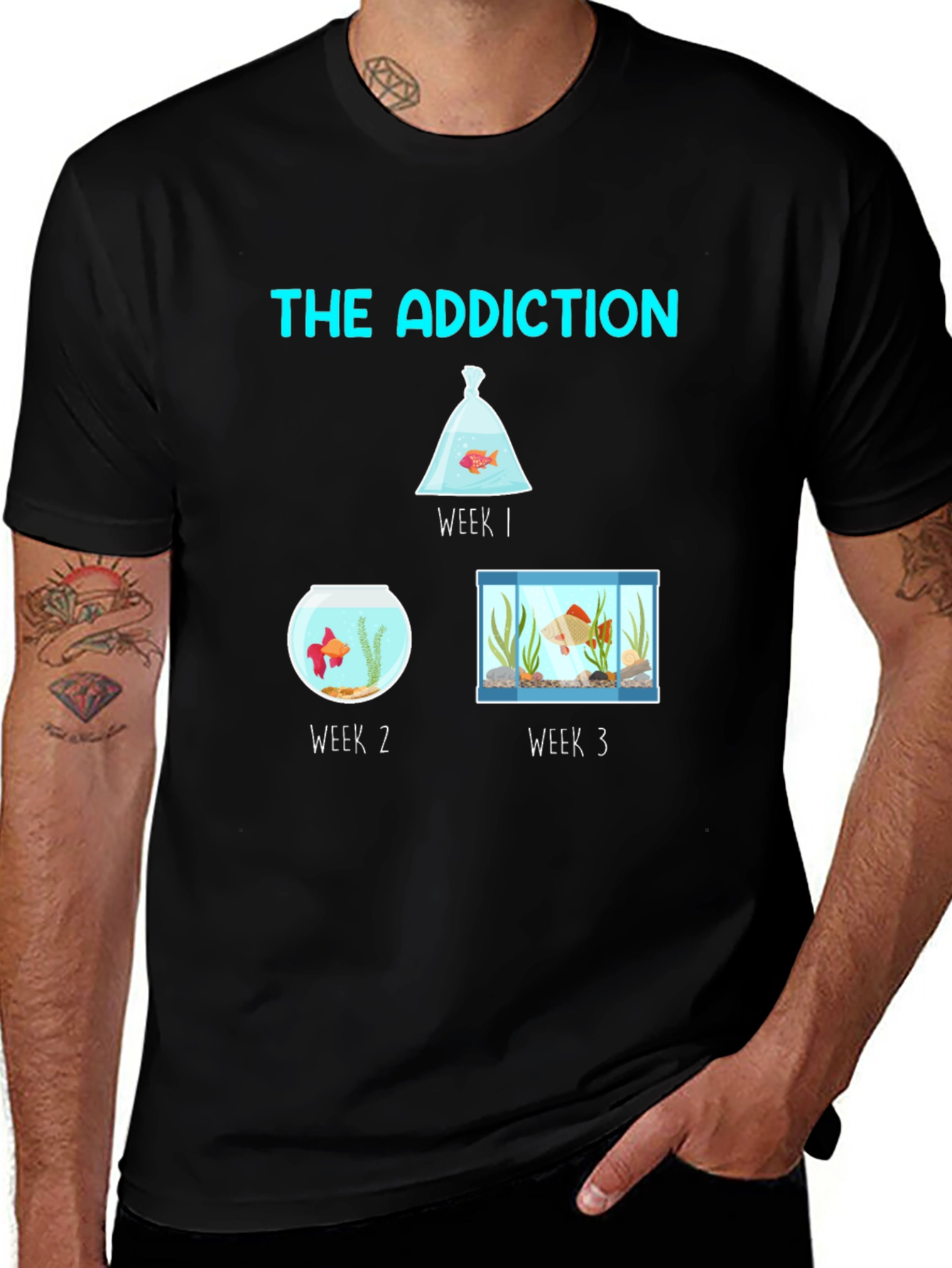 The Addiction Fish Tank T-Shirt