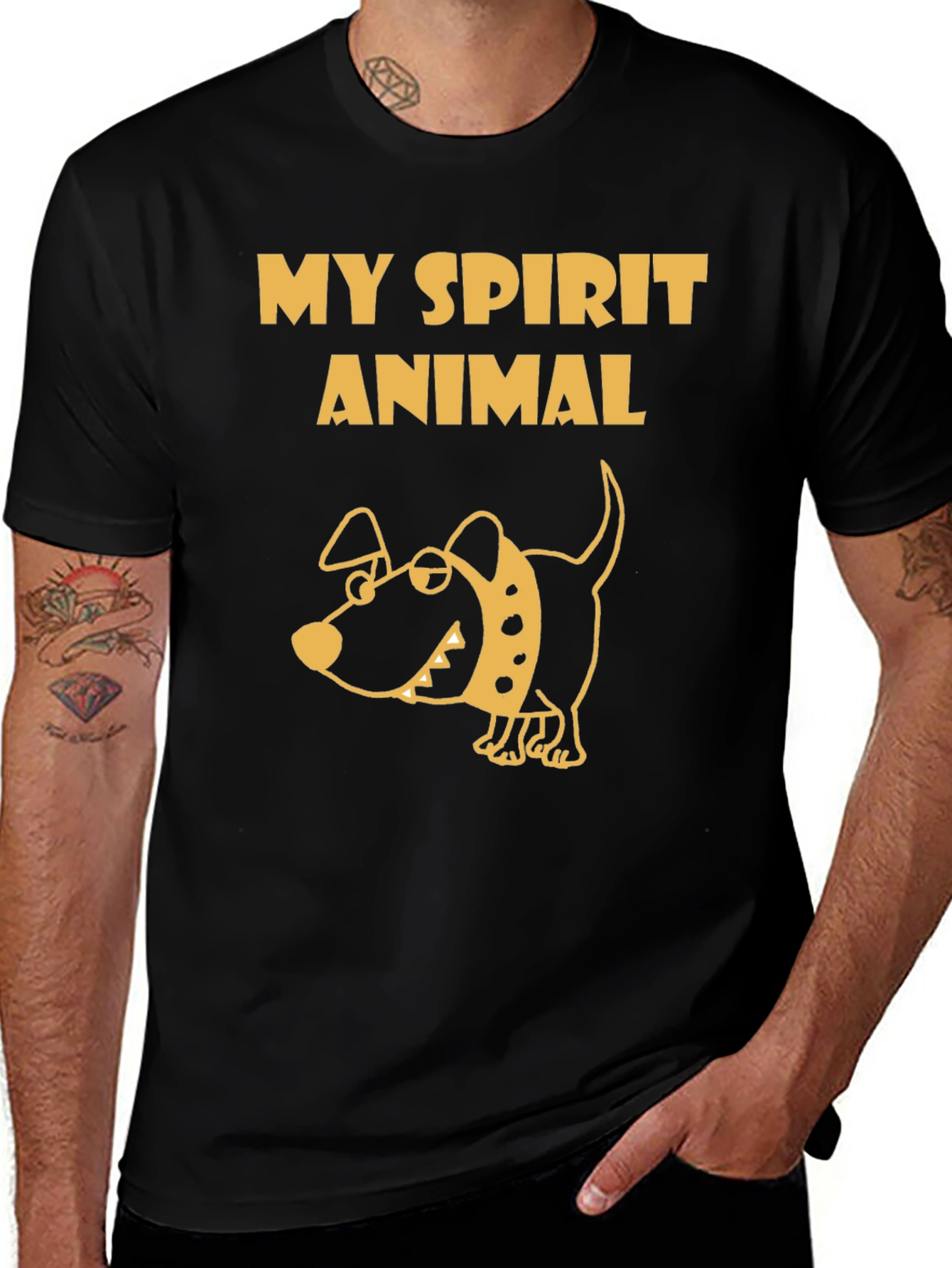 Variant 14 of My Spirit Animal Dog T-Shirt - Black