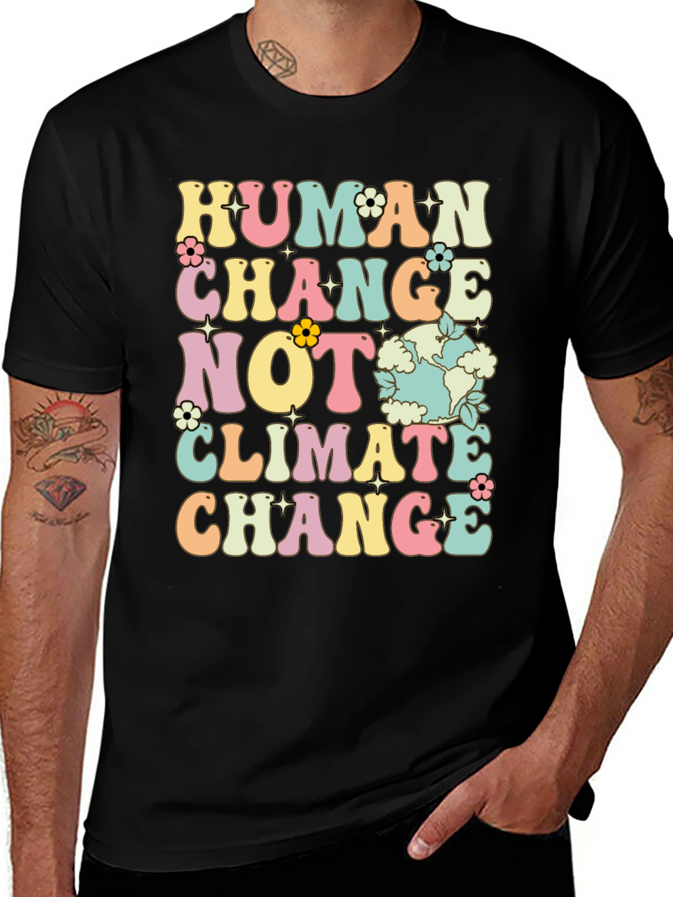 Human Change Tee - Earth Day T-Shirt