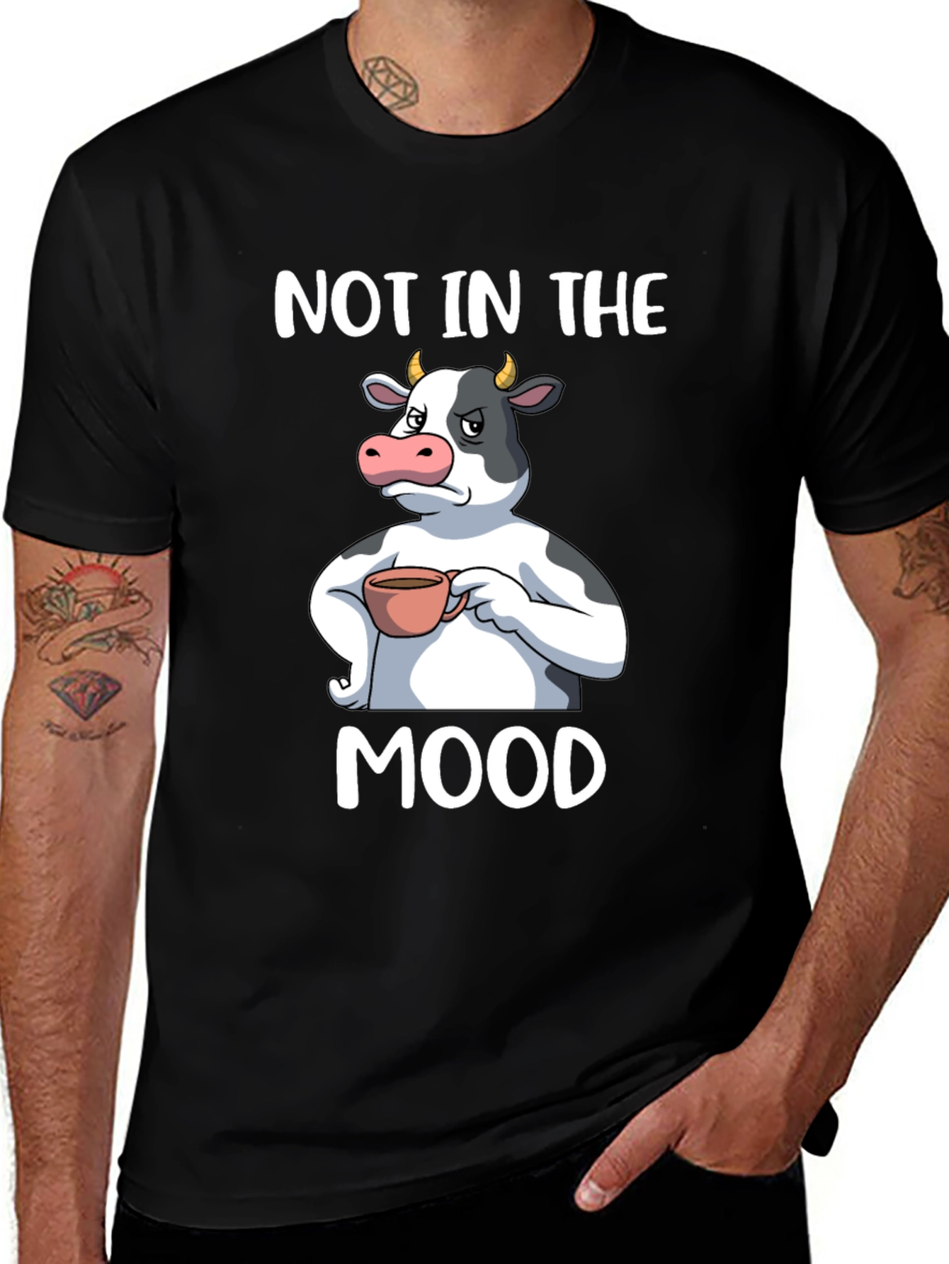 Variant 22 of Not In The Mood Cow Graphic Tee
