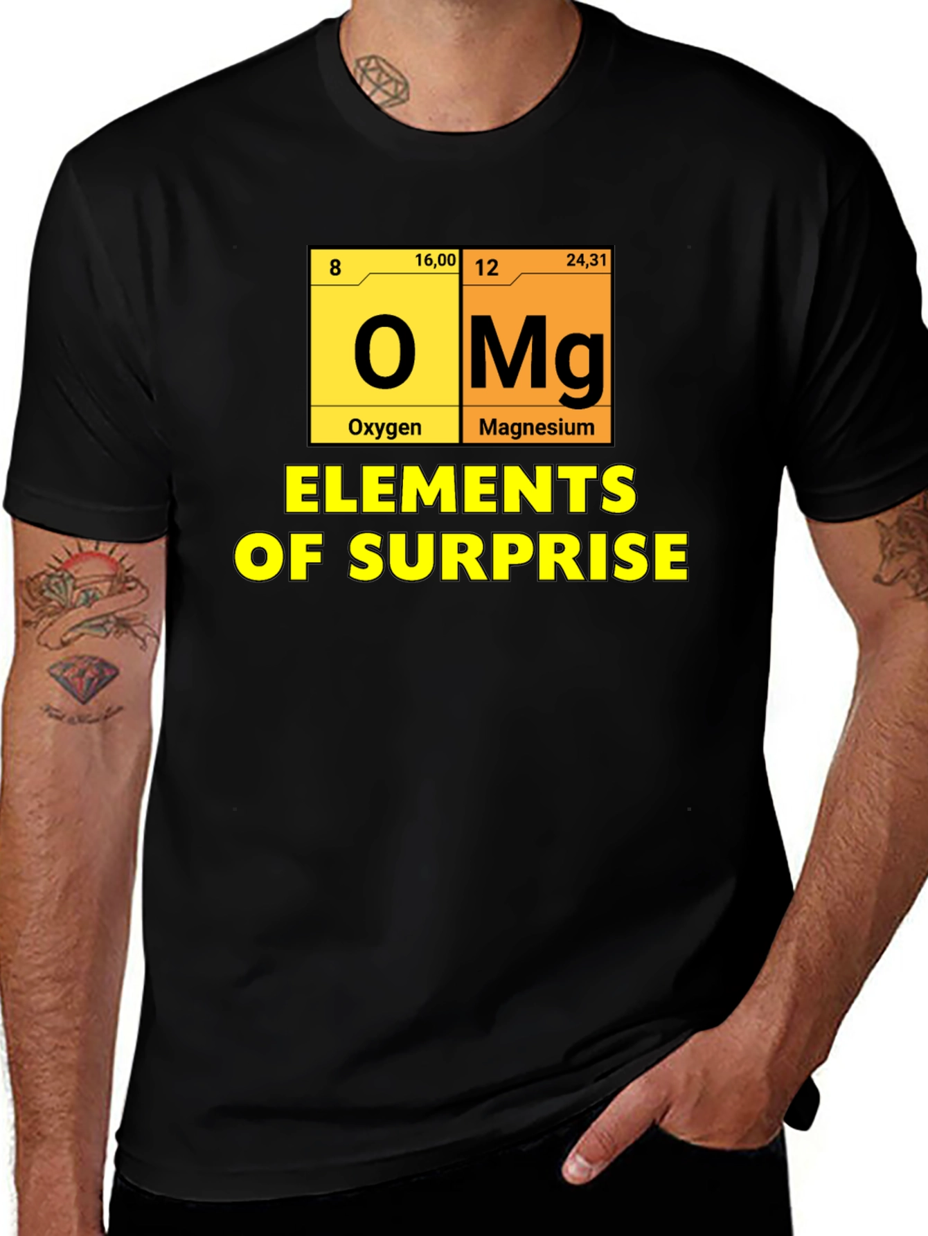 Variant 27 of Elements of Surprise Funny Science T-Shirt