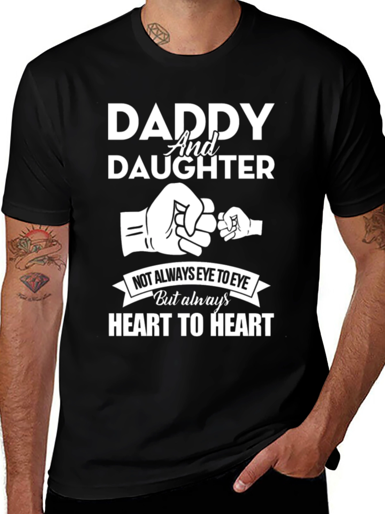 Variant 11 of Daddy & Daughter Fist Bump Graphic T-Shirt