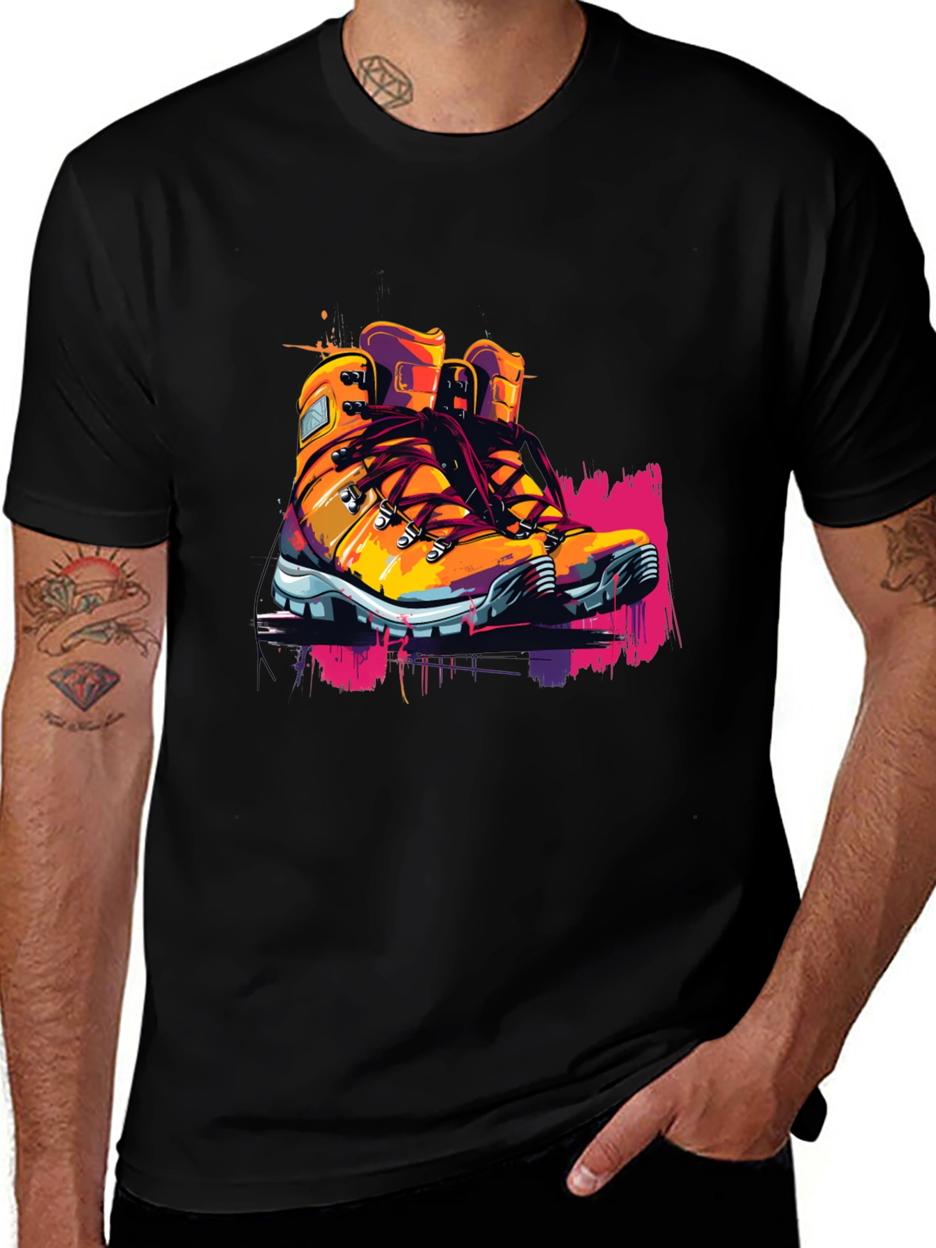 Hiking Boot Graphic Tee - Adventure Ready!