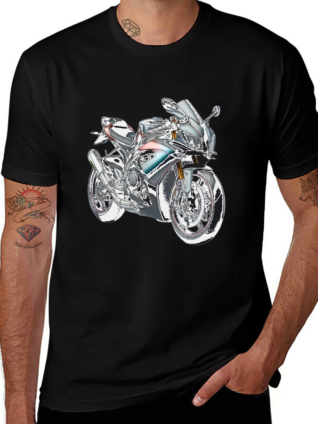 Motorcycle Graphic Tee - Ride in Style