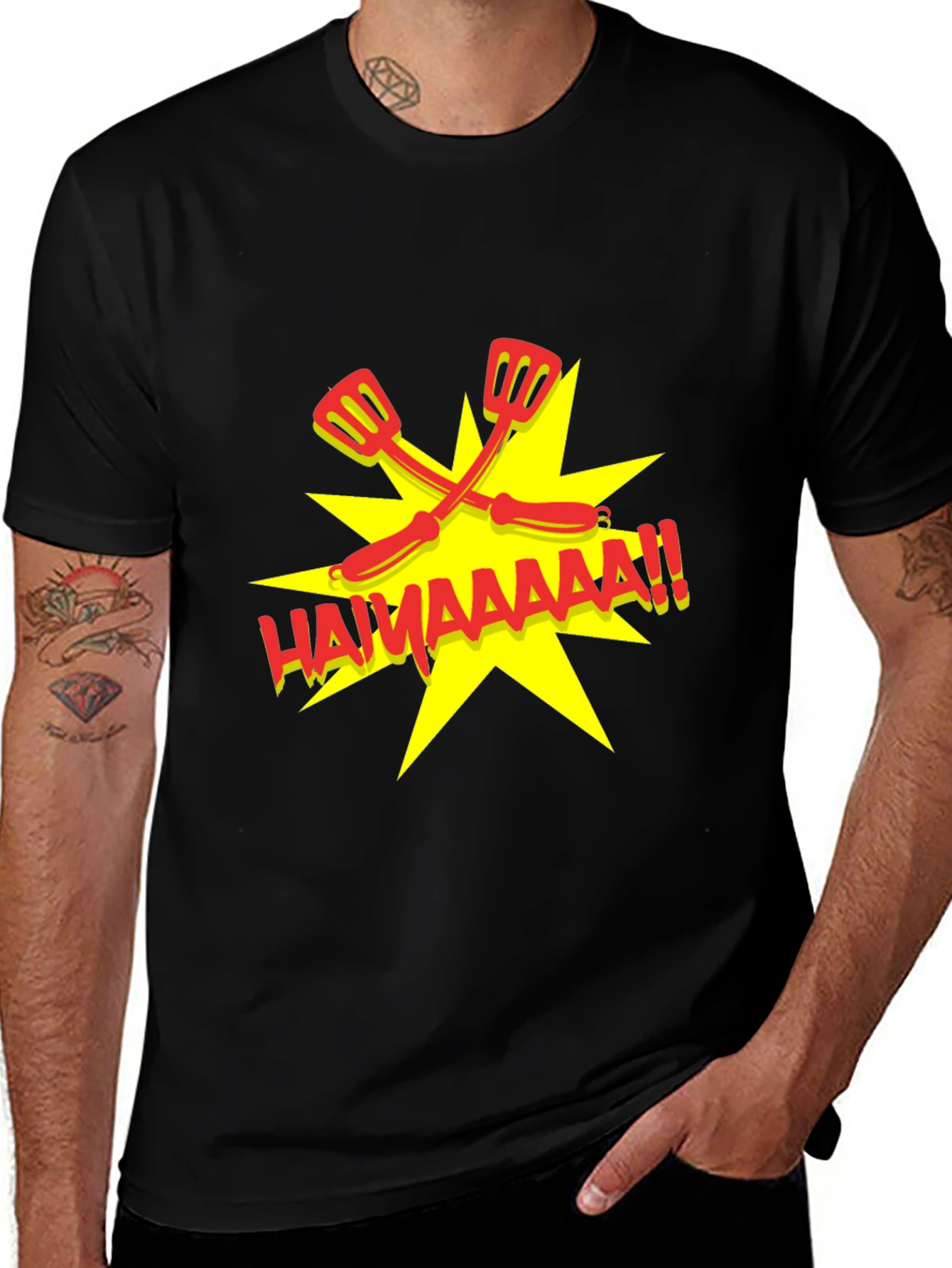Funny BBQ Spatula T-Shirt - HAMAAAAA!!