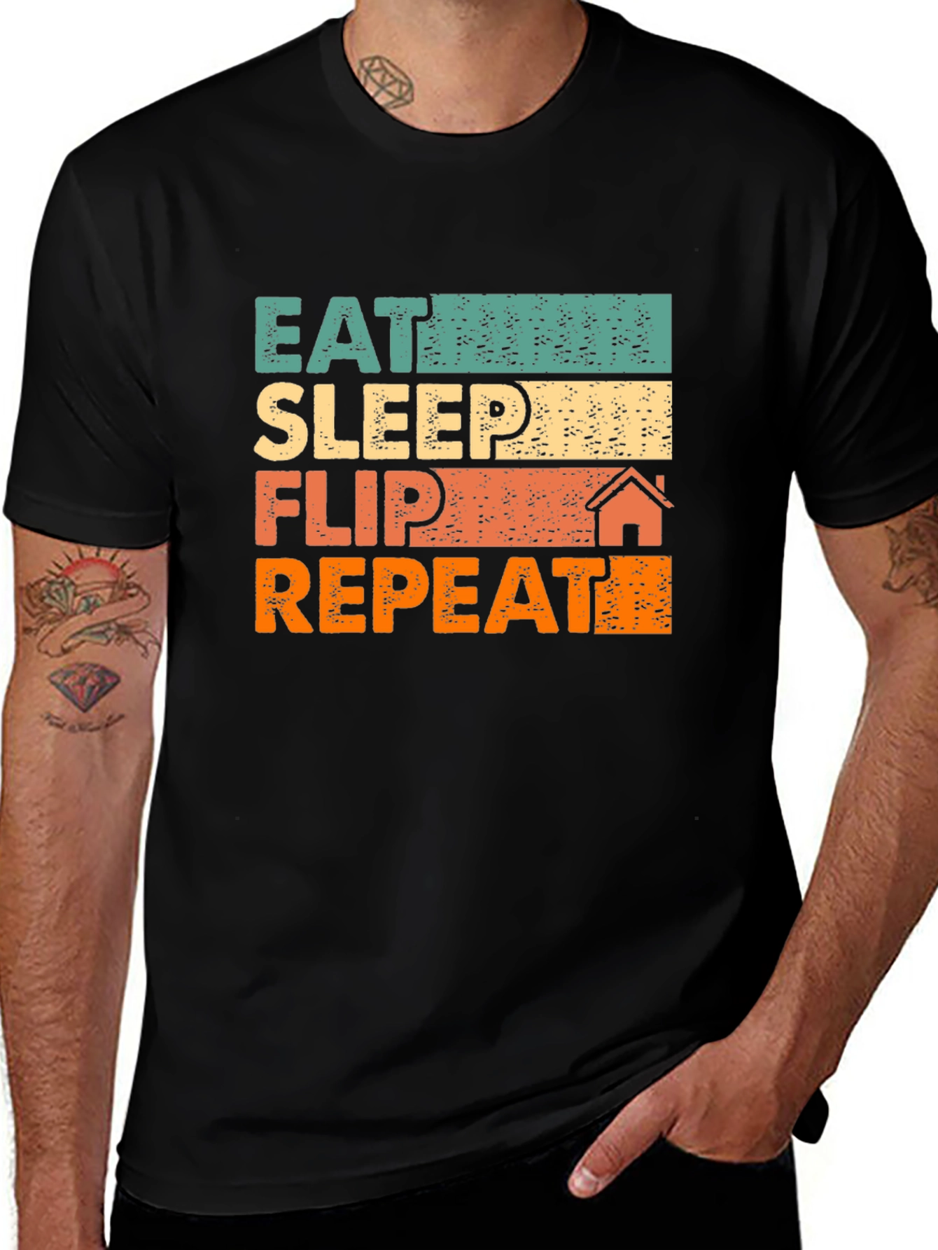 Variant 5 of Eat Sleep Flip Repeat T-Shirt
