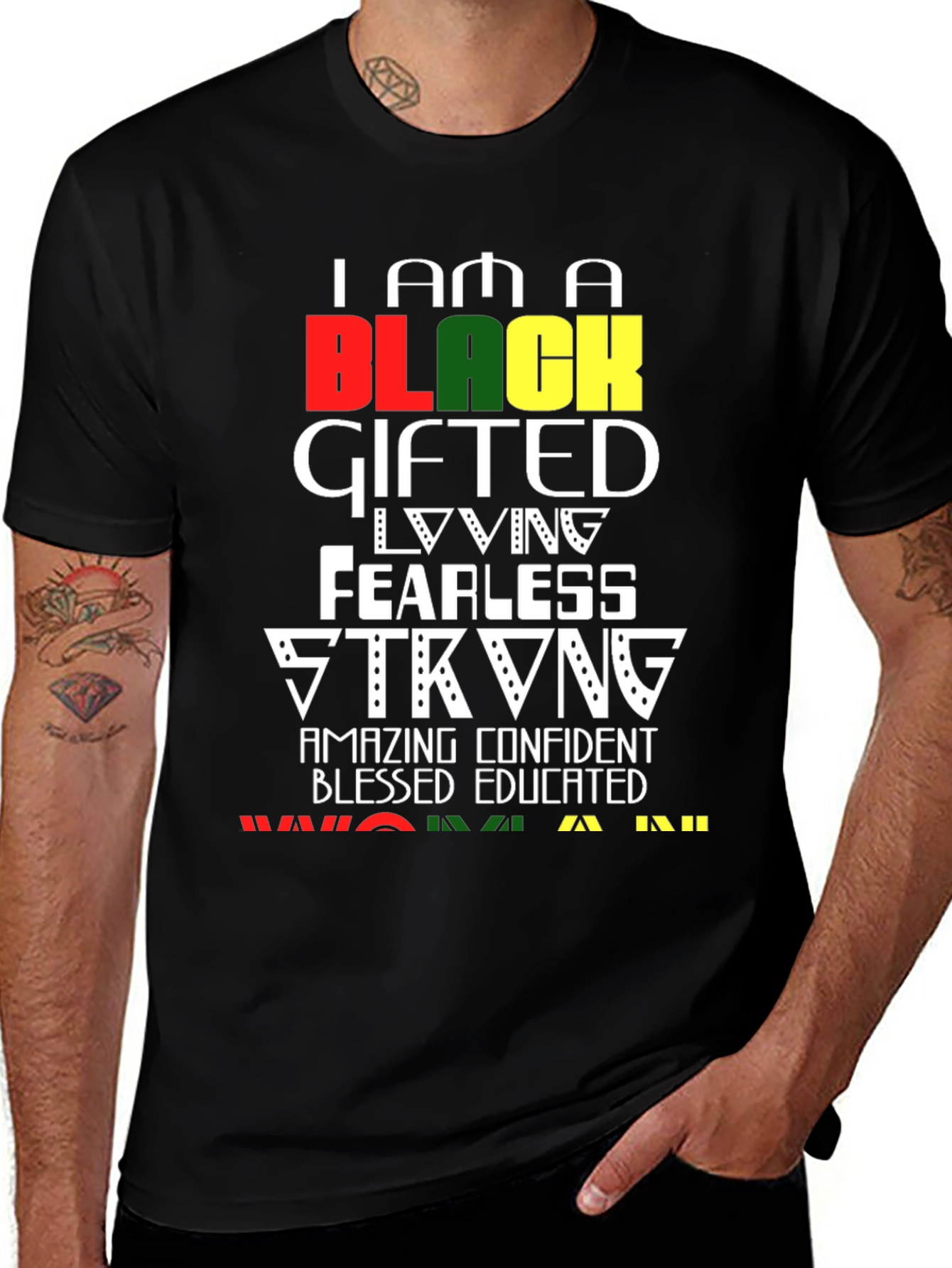 Variant 12 of I am a Black Gifted T-Shirt