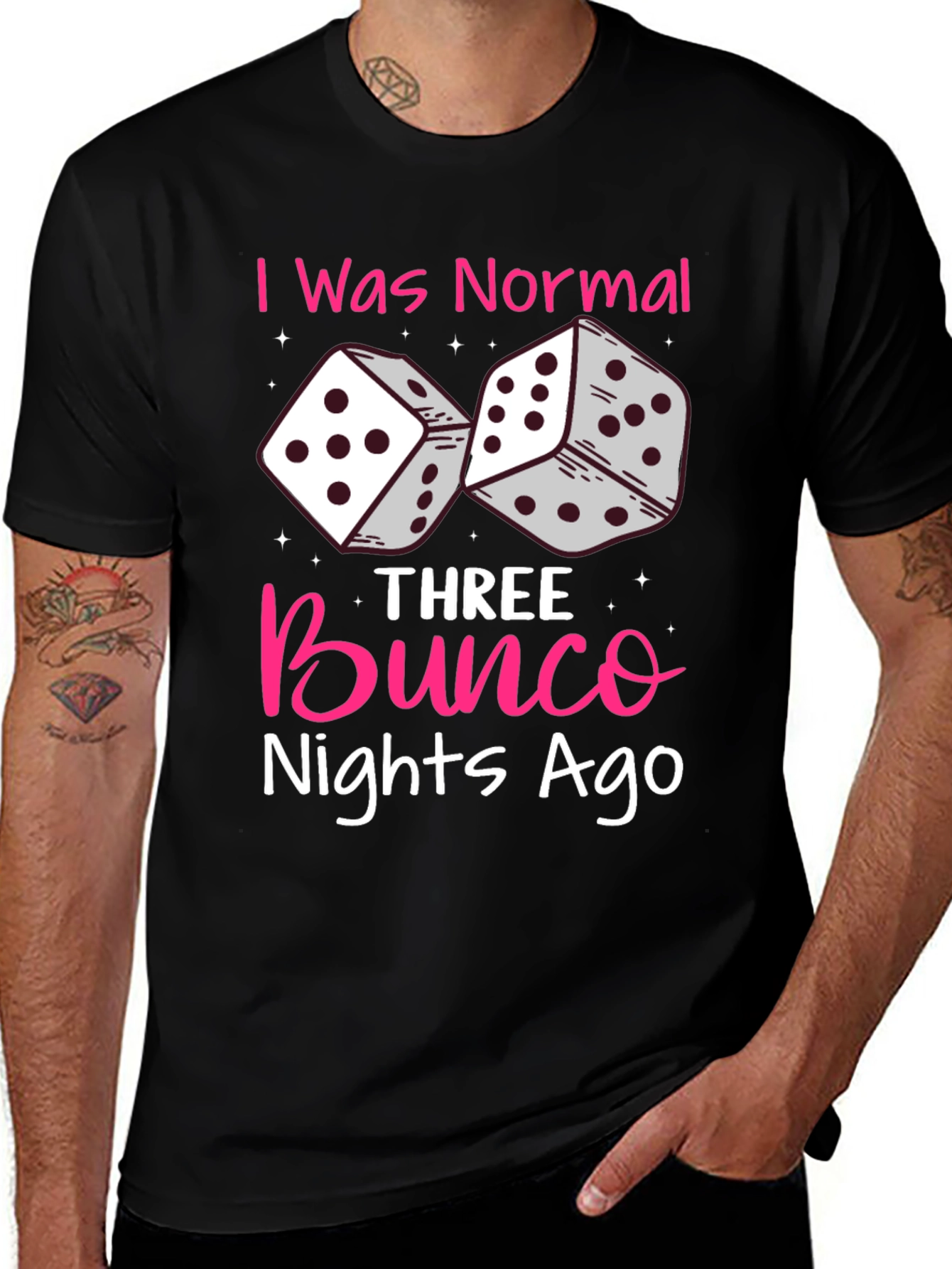 Variant 5 of Bunco Nights Ago T-Shirt, Dice Graphic