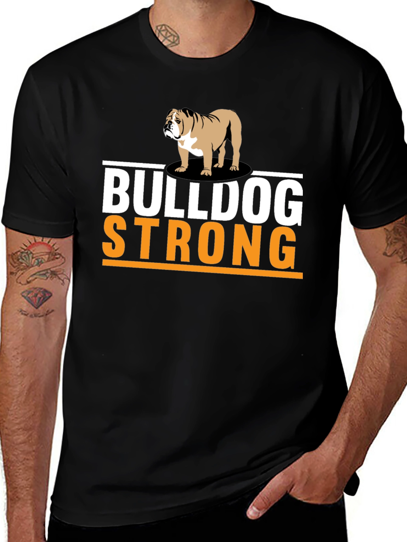 Variant 14 of Bulldog Strong Graphic T-Shirt
