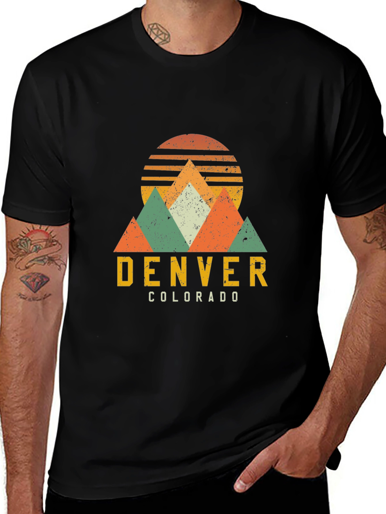 Variant 11 of Retro Denver Colorado Graphic Tee