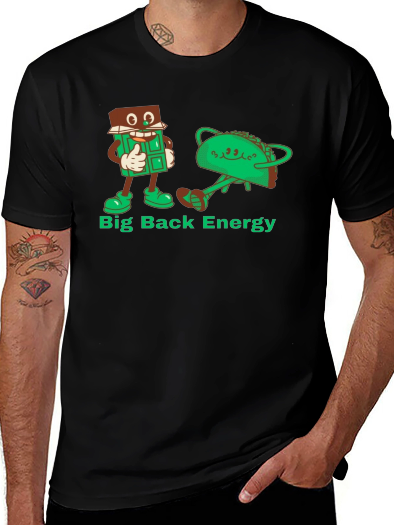 Variant 23 of Big Back Energy Cartoon Graphic Tee