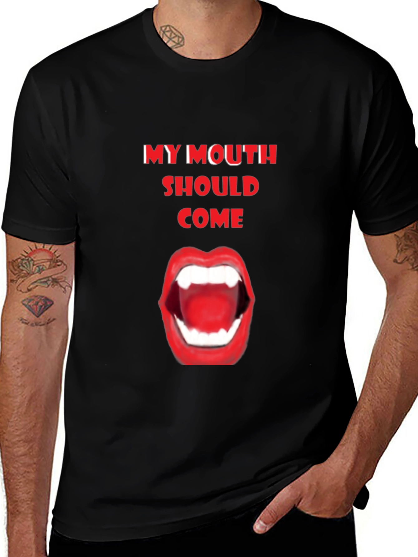 Variant 12 of Bold Statement Tee: My Mouth Should Come