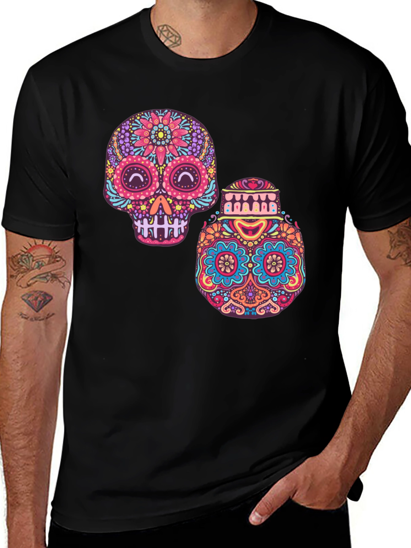 Variant 26 of Sugar Skull T-Shirt - Dia de los Muertos