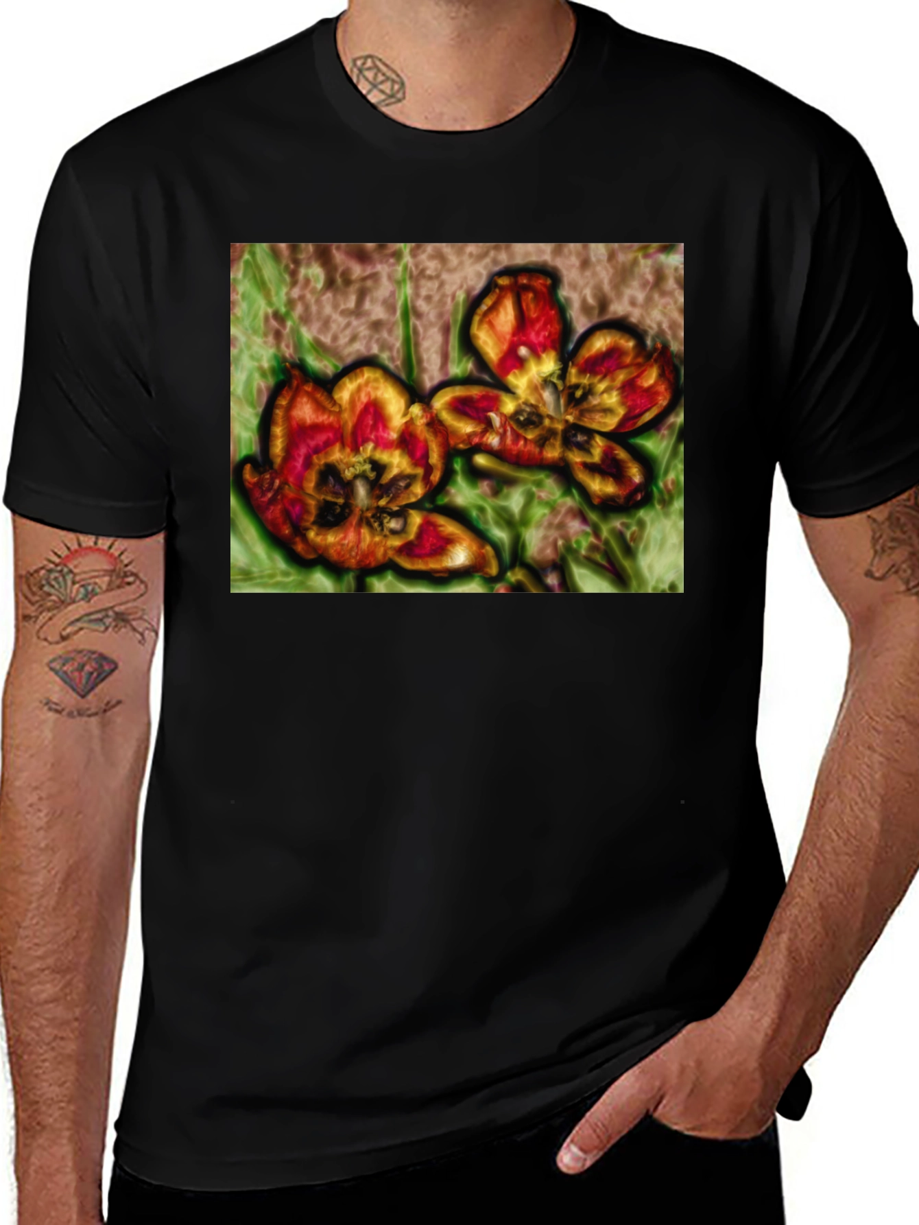 Floral Graphic Print T-Shirt